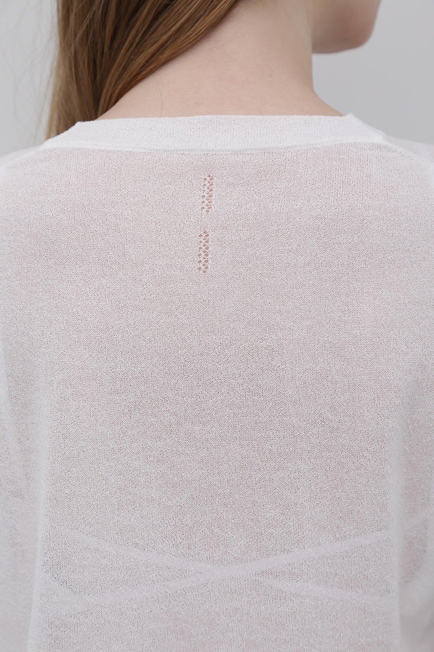 【アドーア/ADORE】のドライタッチコットンカーディガン 人気、トレンドファッション・服の通販 founy(ファニー) 　ファッション　Fashion　レディースファッション　WOMEN　トップス・カットソー　Tops/Tshirt　ニット　Knit Tops　カーディガン　Cardigans　プルオーバー　Pullover　アイレット　Eyelet　カーディガン　Cardigan　シアー　Sheer　スタンダード　Standard　other-8|ID: prp329100004507798 ipo3291000000032273068
