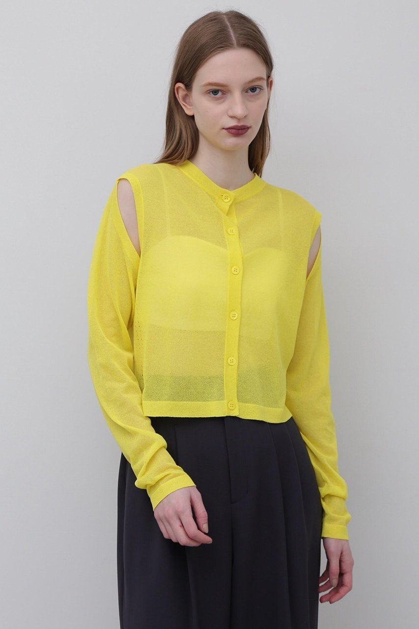 【アドーア/ADORE】のドライタッチコットンカーディガン 人気、トレンドファッション・服の通販 founy(ファニー) 　ファッション　Fashion　レディースファッション　Fashion for Women　トップス・カットソー　Cut & Sew Tops　ニット　Knit Tops & Sweaters　カーディガン・羽織り　Layered Style Cardigans　カジュアルプルオーバー・ニットトップス　Pullovers & Knit Tops / Casual Pullovers　アイレット　Eyelet Lace　カーディガン　Cardigan, Knitwear　シアー　Sheer, See-Through　スタンダード　Standard, Basic　other-2|ID: prp329100004507798 ipo3291000000032948378