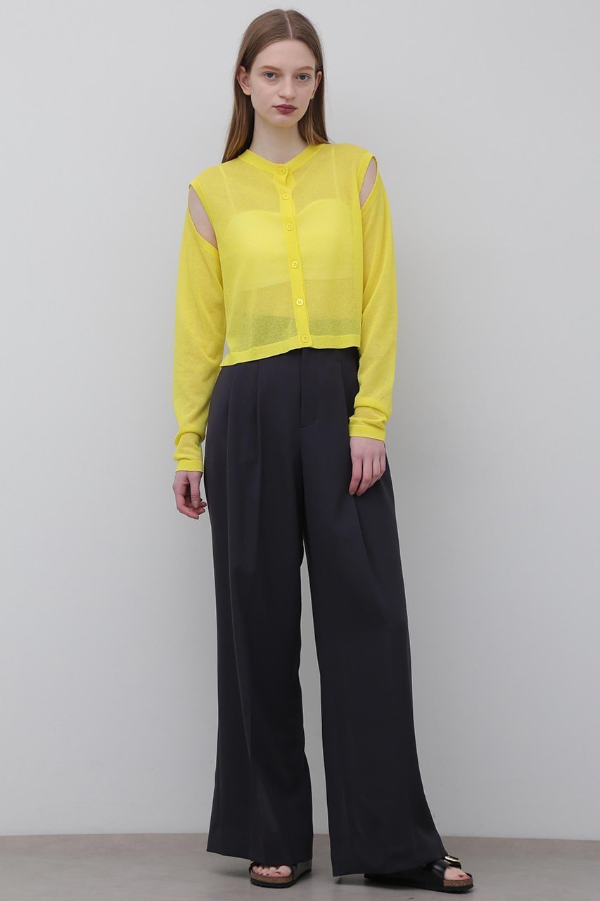 【アドーア/ADORE】のドライタッチコットンカーディガン 人気、トレンドファッション・服の通販 founy(ファニー) 　ファッション　Fashion　レディースファッション　Fashion for Women　トップス・カットソー　Cut & Sew Tops　ニット　Knit Tops & Sweaters　カーディガン・羽織り　Layered Style Cardigans　カジュアルプルオーバー・ニットトップス　Pullovers & Knit Tops / Casual Pullovers　アイレット　Eyelet Lace　カーディガン　Cardigan, Knitwear　シアー　Sheer, See-Through　スタンダード　Standard, Basic　other-3|ID: prp329100004507798 ipo3291000000032948384