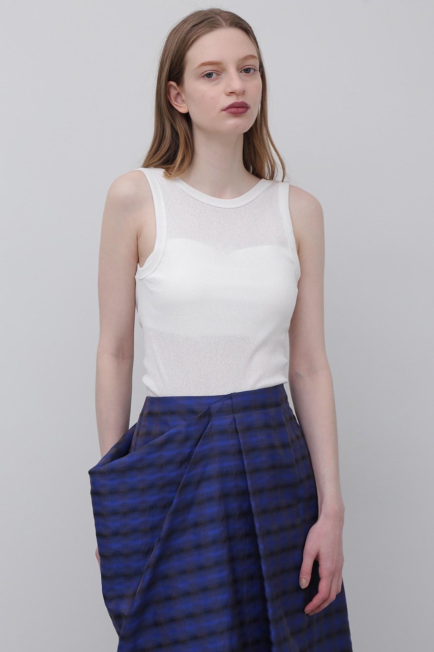 【アドーア/ADORE】のドライテレコタンクトップ インテリア・キッズ・メンズ・レディースファッション・服の通販 founy(ファニー) 　ファッション　Fashion　レディースファッション　Fashion for Women　トップス・カットソー　Cut & Sew Tops　キャミソール&ノースリーブ　Camisoles & Sleeveless Tops　シャツ・ブラウス・オフィスカジュアル　Elegant Blouses & Button-Ups　ロングTシャツ・Tシャツ　Longline T-Shirts & Tees　カットソー・ベーシックTシャツ　Cut-and-Sewn Tops / Stretch Tees & Basics　カッティング　Cutting Detail　カットソー　Cut and Sewn Top　キャミソール　Camisole, Spaghetti Strap Top　スタンダード　Standard, Basic　タンク　Tank Top, Sleeveless Top　ホワイト|ID: prp329100004507800 ipo3291000000032872002