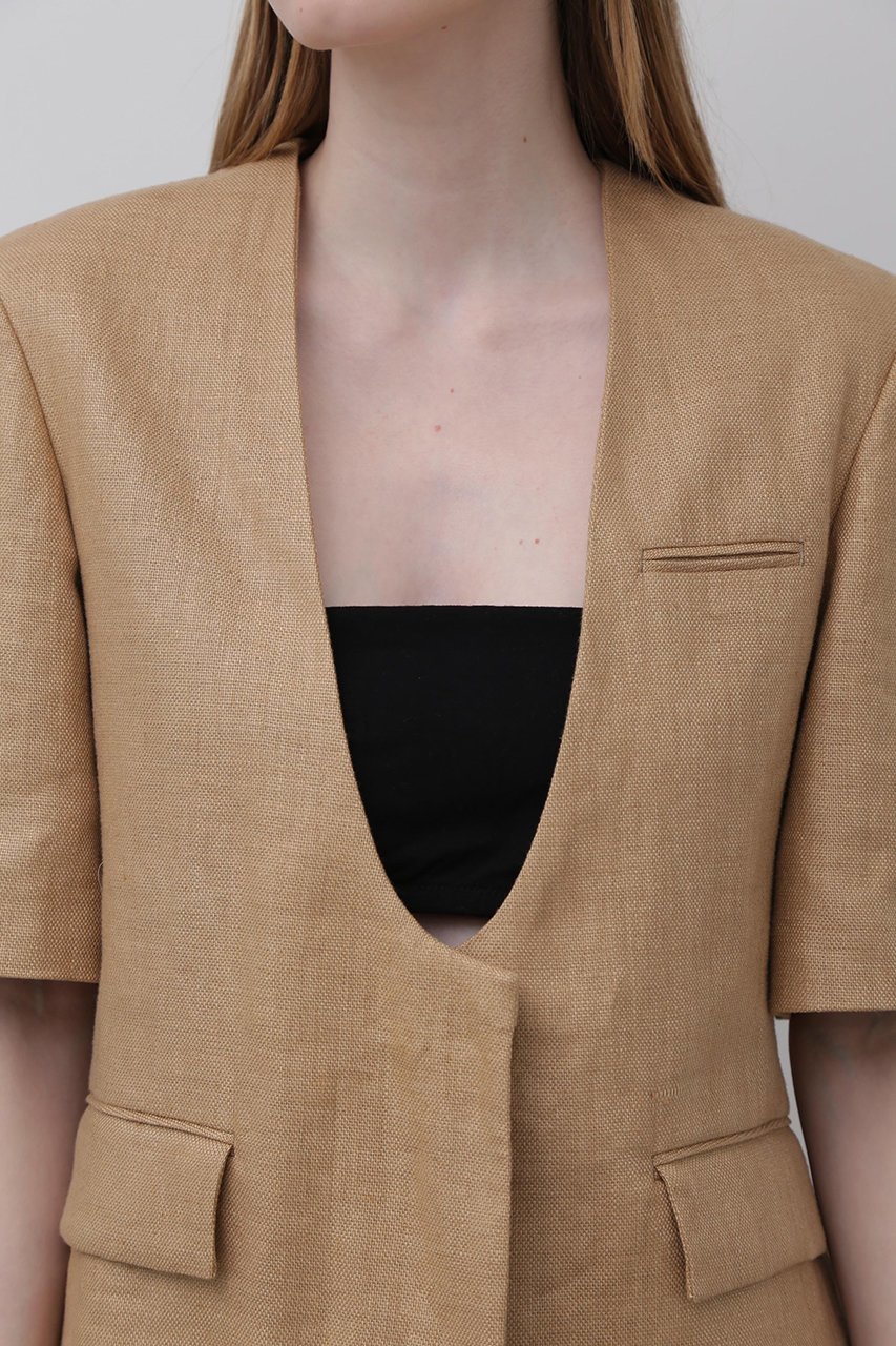 【アドーア/ADORE】の麻オックスジャケット 人気、トレンドファッション・服の通販 founy(ファニー) ファッション Fashion レディースファッション Fashion for Women アウター Coat / Outerwear Collection レディースジャケット・軽アウター Jackets オックス Oxford Fabric ショート Short, Short Length ジャケット Jacket, Outerwear スタンダード Standard, Basic スリーブ Sleeve, Long Sleeve / Short Sleeve トレンド Trend, Trending Now パターン Pattern, Design Print フロント Front, Front Design other-6|ID: prp329100004507802 ipo3291000000036143081