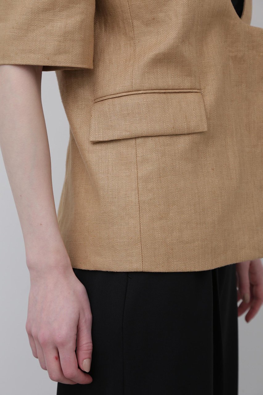 【アドーア/ADORE】の麻オックスジャケット 人気、トレンドファッション・服の通販 founy(ファニー) ファッション Fashion レディースファッション Fashion for Women アウター Coat / Outerwear Collection レディースジャケット・軽アウター Jackets オックス Oxford Fabric ショート Short, Short Length ジャケット Jacket, Outerwear スタンダード Standard, Basic スリーブ Sleeve, Long Sleeve / Short Sleeve トレンド Trend, Trending Now パターン Pattern, Design Print フロント Front, Front Design other-8|ID: prp329100004507802 ipo3291000000036143083