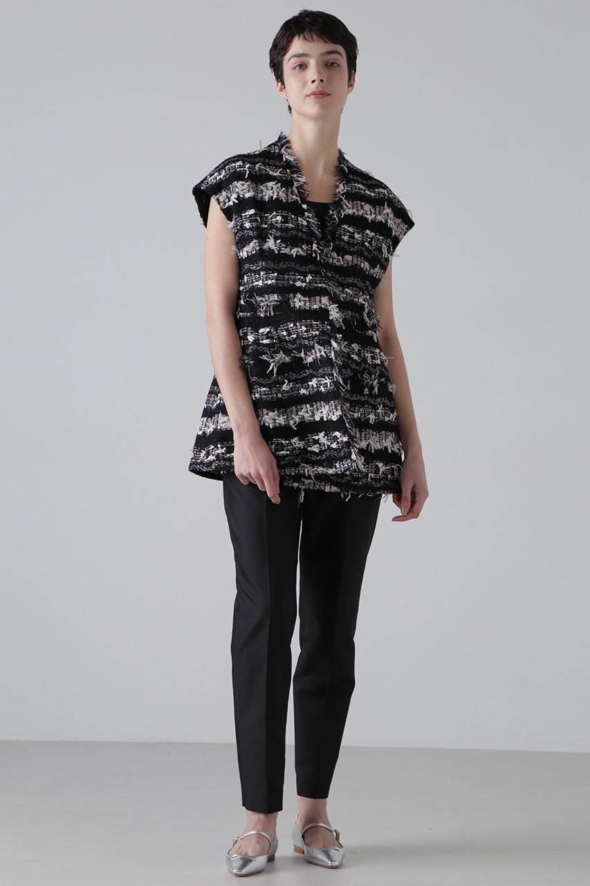 【アドーア/ADORE】のヘイジーサクラツィードジレ 人気、トレンドファッション・服の通販 founy(ファニー) 　ファッション　Fashion　レディースファッション　Fashion for Women　アウター　Coat / Outerwear Collection　レディースジャケット・軽アウター　Jackets　エレガント 上品　Elegant　シルク　Silk, 100% Silk　ジャケット　Jacket, Outerwear　ツイード／ツィード　Choker, Choker Necklace　フィット　Fit, Slim Fit　フォルム　Silhouette, Form　フランス　France, French　ベスト　Vest, Waistcoat　ポケット　Pocket, Pocket Detail　other-3|ID: prp329100004507804 ipo3291000000036061248