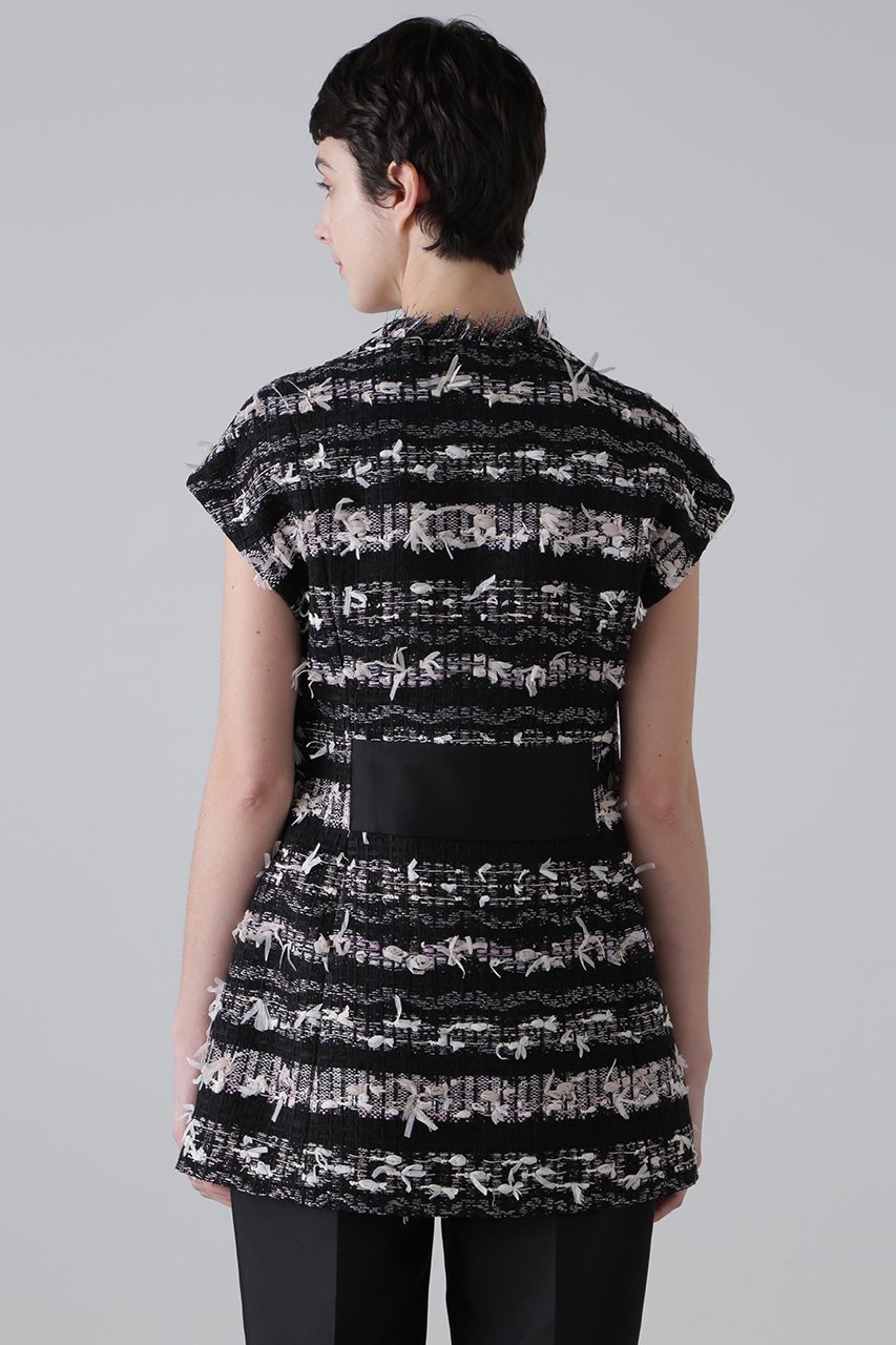 【アドーア/ADORE】のヘイジーサクラツィードジレ 人気、トレンドファッション・服の通販 founy(ファニー) 　ファッション　Fashion　レディースファッション　Fashion for Women　アウター　Coat / Outerwear Collection　レディースジャケット・軽アウター　Jackets　エレガント 上品　Elegant　シルク　Silk, 100% Silk　ジャケット　Jacket, Outerwear　ツイード／ツィード　Choker, Choker Necklace　フィット　Fit, Slim Fit　フォルム　Silhouette, Form　フランス　France, French　ベスト　Vest, Waistcoat　ポケット　Pocket, Pocket Detail　other-5|ID: prp329100004507804 ipo3291000000036061250