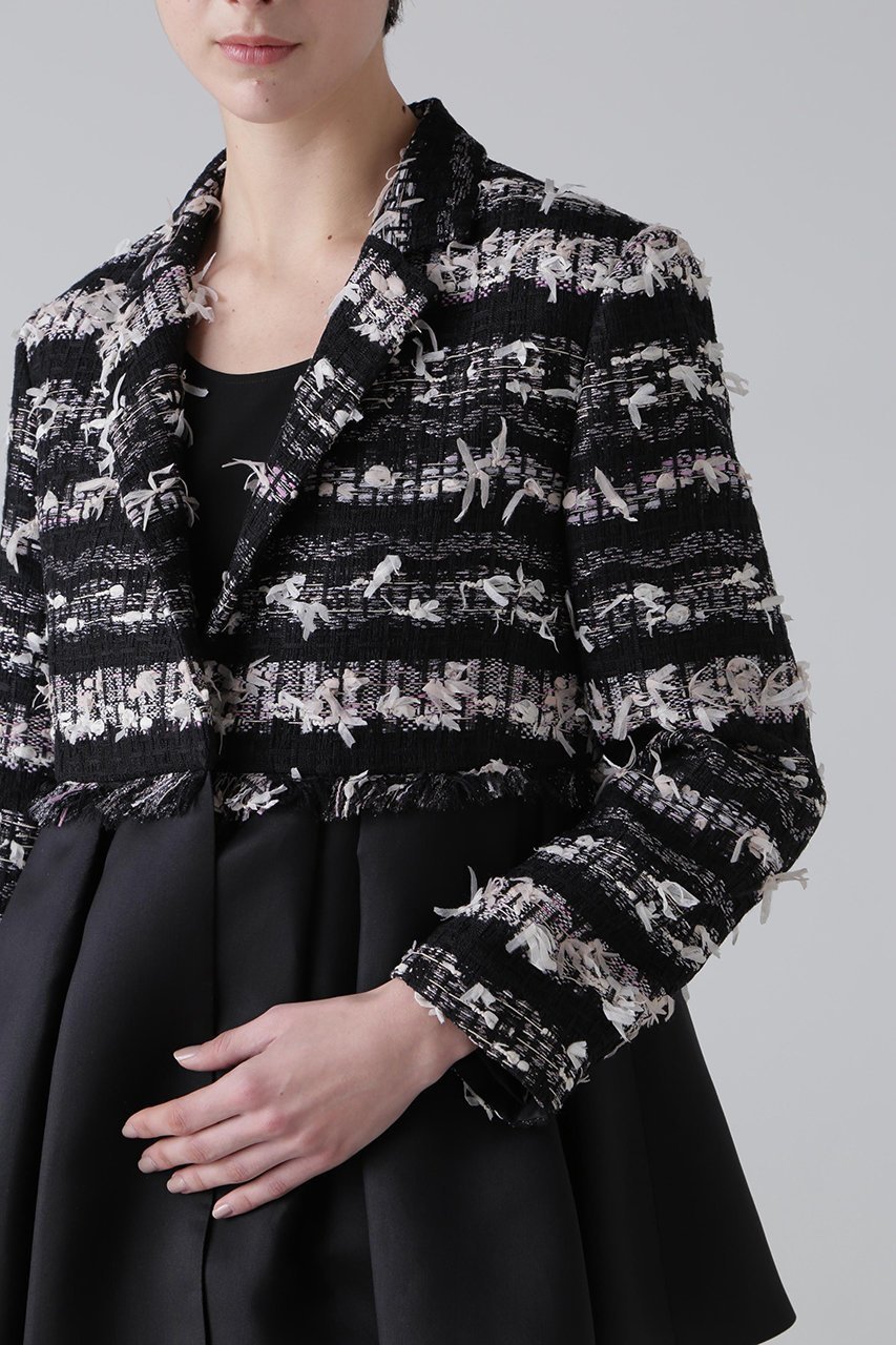 【アドーア/ADORE】のヘイジーサクラツィードジャケット 人気、トレンドファッション・服の通販 founy(ファニー) 　ファッション　Fashion　レディースファッション　Fashion for Women　アウター　Coat / Outerwear Collection　レディースジャケット・軽アウター　Jackets　シルク　Silk, 100% Silk　ジャケット　Jacket, Outerwear　ツイード／ツィード　Choker, Choker Necklace　テーラード　Tailored, Tailored Fit　バランス　Balance, Style Balance　フェミニン　Feminine, Girly　フランス　France, French　ペプラム　Peplum, Flared Hem　エレガント 上品　Elegant　other-7|ID: prp329100004507806 ipo3291000000032965146
