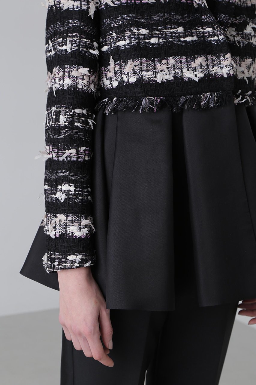 【アドーア/ADORE】のヘイジーサクラツィードジャケット 人気、トレンドファッション・服の通販 founy(ファニー) 　ファッション　Fashion　レディースファッション　Fashion for Women　アウター　Coat / Outerwear Collection　レディースジャケット・軽アウター　Jackets　シルク　Silk, 100% Silk　ジャケット　Jacket, Outerwear　ツイード／ツィード　Choker, Choker Necklace　テーラード　Tailored, Tailored Fit　バランス　Balance, Style Balance　フェミニン　Feminine, Girly　フランス　France, French　ペプラム　Peplum, Flared Hem　エレガント 上品　Elegant　other-8|ID: prp329100004507806 ipo3291000000032965150