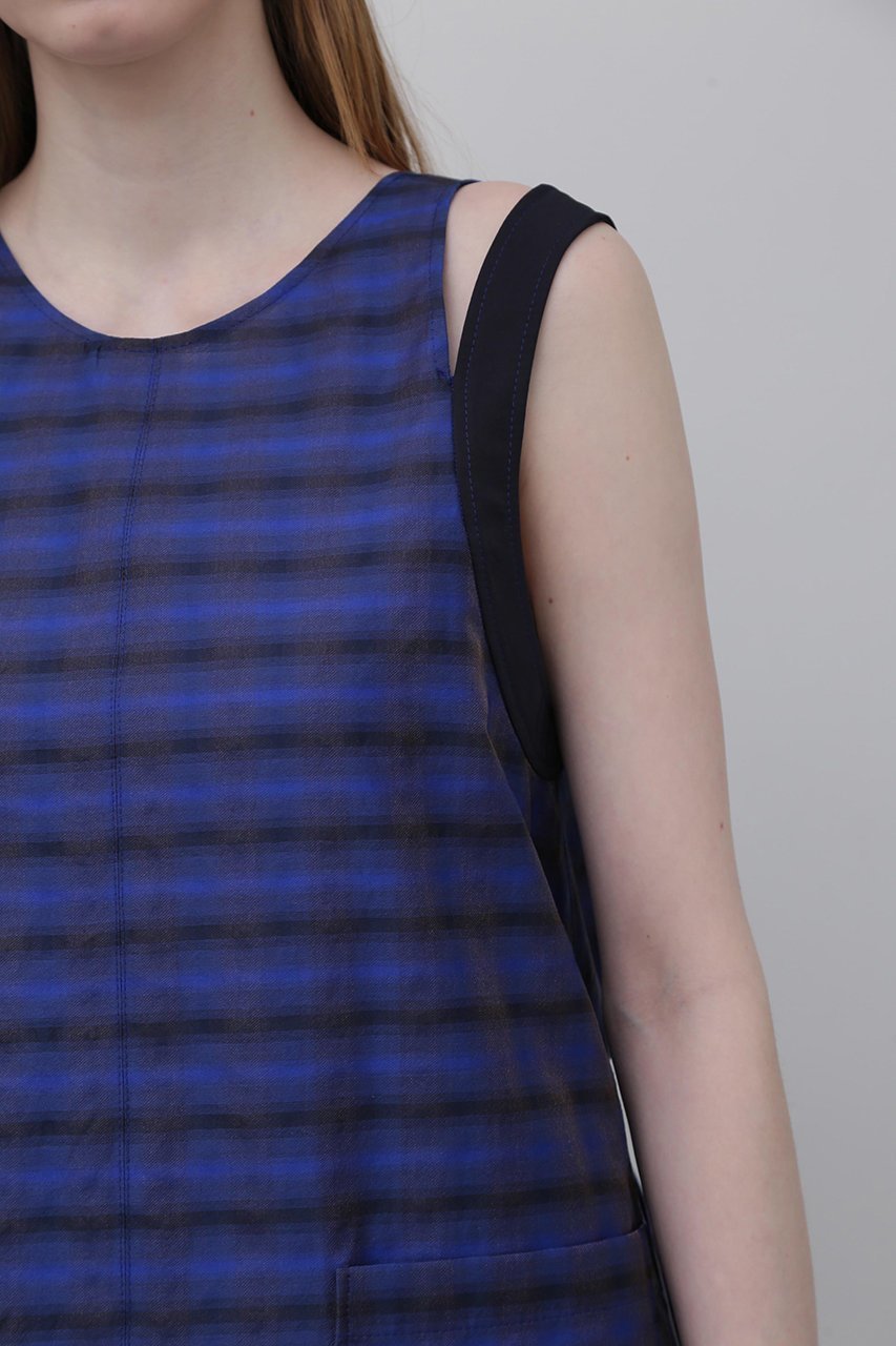 【アドーア/ADORE】のスパークルチェックジャガードワンピース 人気、トレンドファッション・服の通販 founy(ファニー) 　ファッション　Fashion　レディースファッション　WOMEN　ワンピース　Dress　チュニック　Tunic　ショルダー　Shoulder　ジャカード　Jacquard　スタンダード　Standard　ストリング　String　チェック　Check　チュニック　Tunic　バルーン　Balloon　フィット　Fit　other-4|ID: prp329100004507808 ipo3291000000031819382