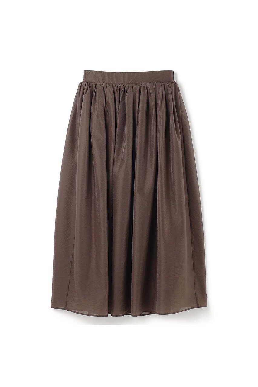 【アンクレイヴ/uncrave】のシアーオーガンジー /フレアスカート インテリア・キッズ・メンズ・レディースファッション・服の通販 founy(ファニー) ファッション Fashion レディースファッション Fashion for Women スカート Skirts Aライン・フレアスカート A-Line & Flared Skirts ロングスカート Long Skirts / Maxi & Midi Skirts エアリー Airy Texture ギャザー Gathered, Ruffled サマー Summer, Summer Style シアー Sheer, See-Through シンプル Simple, Minimal セットアップ Set-Up, Coordinated Outfit ドレス Dress, One-Piece フレア Flare, Flared ブライト Bright, Shiny ロング Long, Long-Length エレガント 上品 Elegant ブラウン|ID: prp329100004507845 ipo3291000000036114622