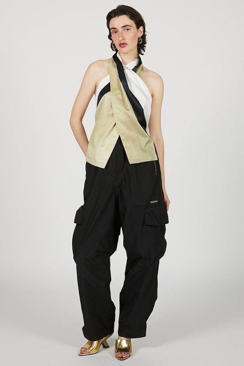 【プランク プロジェクト/PRANK PROJECT】のアートプリントクロスホルタートップ / Art Print Cloth Halter Top 人気、トレンドファッション・服の通販 founy(ファニー) 　ファッション　Fashion　レディースファッション　Fashion for Women　トップス・カットソー　Cut & Sew Tops　キャミソール&ノースリーブ　Camisoles & Sleeveless Tops　シャツ・ブラウス・オフィスカジュアル　Elegant Blouses & Button-Ups　ロングTシャツ・Tシャツ　Longline T-Shirts & Tees　カットソー・ベーシックTシャツ　Cut-and-Sewn Tops / Stretch Tees & Basics　アシンメトリー　Asymmetrical Style　キャミソール　Camisole, Spaghetti Strap Top　サテン　Satin, Glossy Fabric　スカーフ　Scarf, Neckwear　タンク　Tank Top, Sleeveless Top　ラップ　Wrap, Wrap Design　other-6|ID: prp329100004507847 ipo3291000000032844300