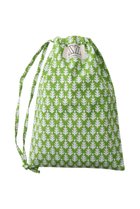 【エスゼット ブロックプリント/SZ Blockprints】のLAUNDRY BAG トラベルポーチ SMALL グリーン(PATTI)|ID:prp329100004507849