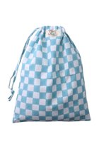 【エスゼット ブロックプリント/SZ Blockprints】のLAUNDRY BAG トラベルポーチ MIDDLE 人気、トレンドファッション・服の通販 founy(ファニー) ファッション Fashion レディースファッション Fashion for Women ポーチ&ミニバッグ Pouches & Mini Bags インナー Innerwear タオル Towel, Bath Towel トラベル Travel, Travel Gear ブロック Block, Solid Block Pattern プリント Print, Printed Pattern ポーチ Pouch, Small Case ランジェリー Lingerie, Intimate Wear 巾着 Drawstring Bag, Kinchaku 旅行 Travel thumbnail ライトブルー(CHECK)|ID: prp329100004507850 ipo3291000000032801165