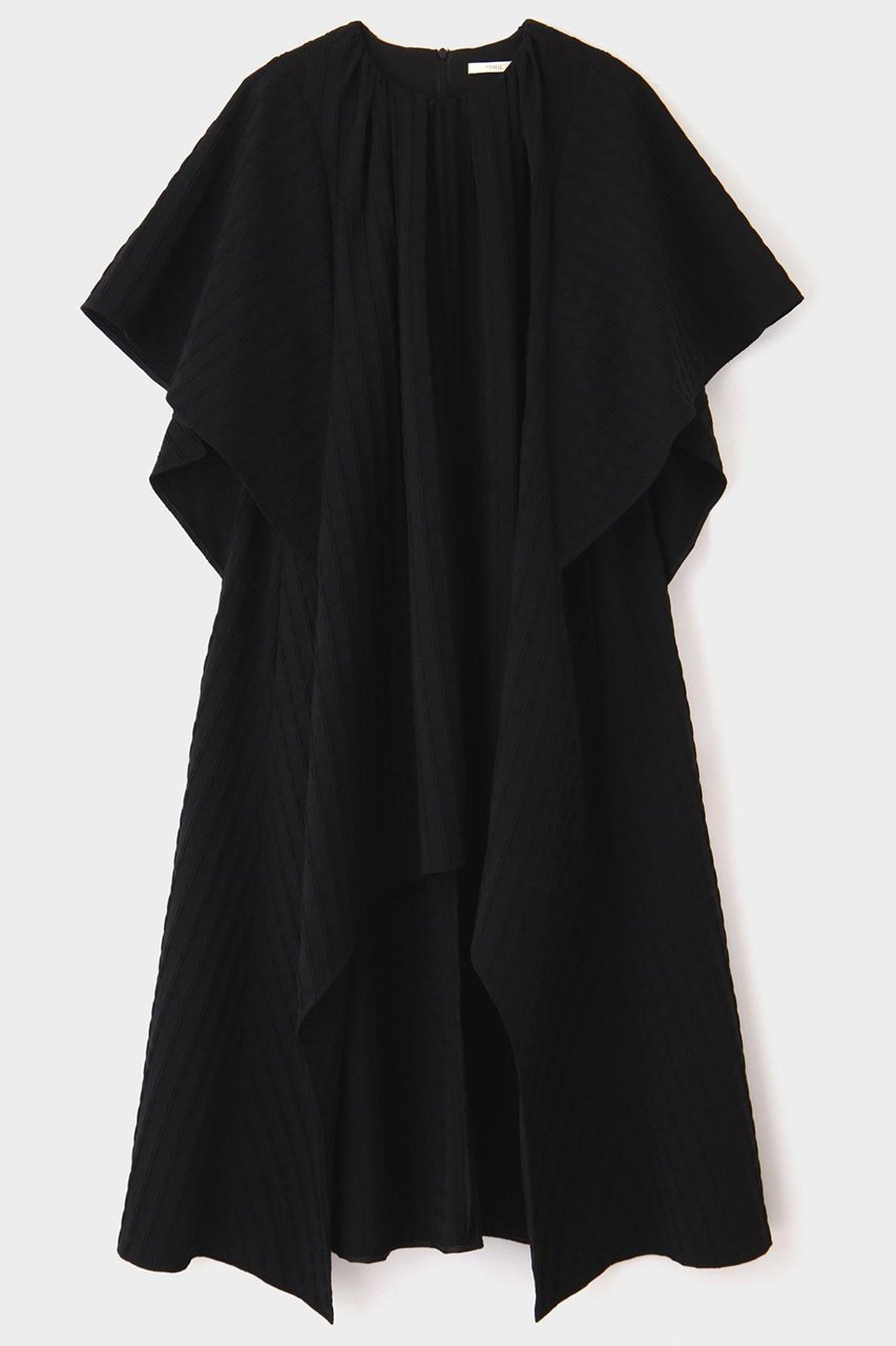 【ル フィル/LE PHIL】のワッフルジャガードワンピース 人気、トレンドファッション・服の通販 founy(ファニー) 　ファッション　Fashion　レディースファッション　Fashion for Women　ワンピース　Dresses　チュニック　Tunic Tops & Dresses　おすすめ　Recommended / Our Picks　エレガント 上品　Elegant　ジャカード／ジャガード　Jacquard, Woven Pattern　スタンダード　Standard, Basic　ストレッチ　Stretch, Stretchy Fabric　スリーブ　Sleeve, Long Sleeve / Short Sleeve　チュニック　Tunic, Long Top　ドレス　Dress, One-Piece　フレア　Flare, Flared　ペプラム　Peplum, Flared Hem　モチーフ　Motif, Design Theme　ロング　Long, Long-Length　other-2|ID: prp329100004507860 ipo3291000000032889577