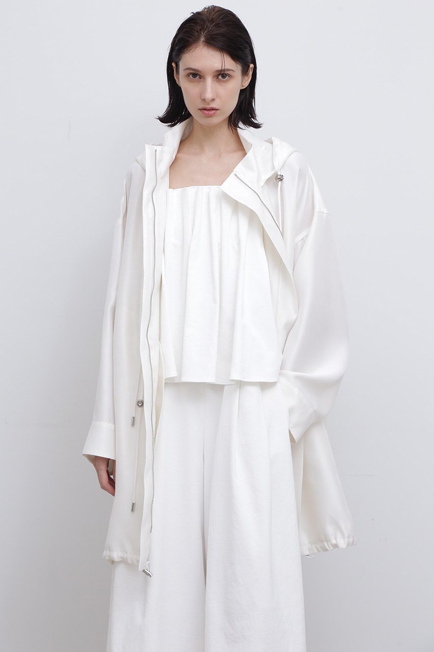 【アドーア/ADORE】のシルクダブルクロスコート インテリア・キッズ・メンズ・レディースファッション・服の通販 founy(ファニー) ファッション Fashion レディースファッション Fashion for Women アウター Coat / Outerwear Collection コート・ロングコート・ピーコート Long Coats, Peacoats & More シルク Silk, 100% Silk スタンダード Standard, Basic ミリタリー Military, Army Style メタル Metal, Metal Parts モダン Modern, Contemporary ロング Long, Long-Length エレガント 上品 Elegant ホワイト|ID: prp329100004507864 ipo3291000000035398671