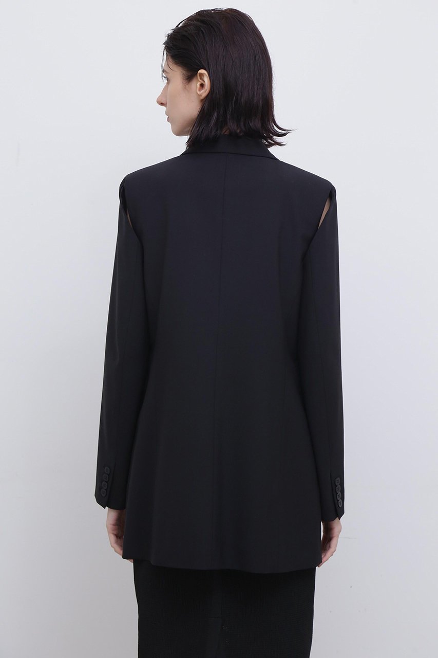 【アドーア/ADORE】のハイブリッド2WAYジャケット 人気、トレンドファッション・服の通販 founy(ファニー) 　ファッション　Fashion　レディースファッション　WOMEN　アウター　Coat Outerwear　ジャケット　Jackets　なめらか　Smooth　オケージョン　Occasion　シルク　Silk　ジャケット　Jacket　スタンダード　Standard　スリット　Slit　フォルム　Form　other-5|ID: prp329100004507865 ipo3291000000031820051