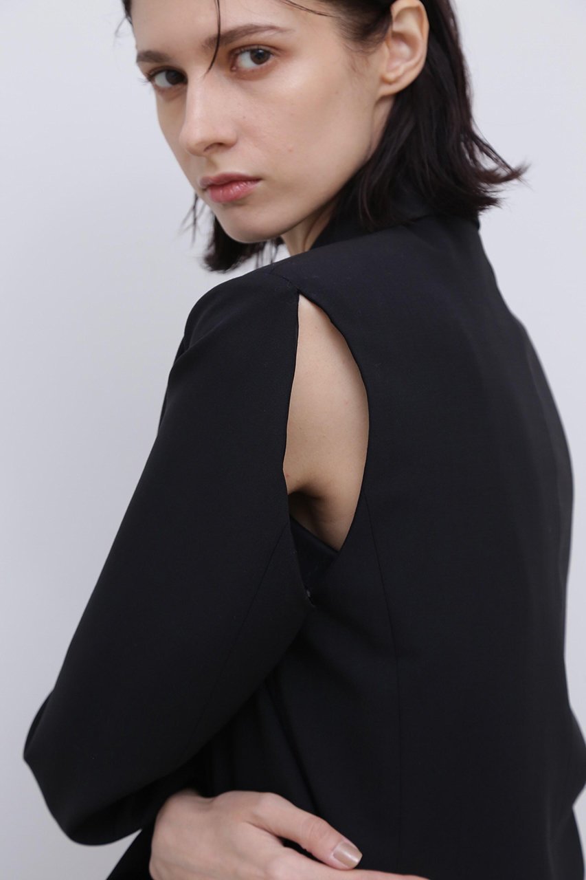 【アドーア/ADORE】のハイブリッド2WAYジャケット 人気、トレンドファッション・服の通販 founy(ファニー) 　ファッション　Fashion　レディースファッション　WOMEN　アウター　Coat Outerwear　ジャケット　Jackets　なめらか　Smooth　オケージョン　Occasion　シルク　Silk　ジャケット　Jacket　スタンダード　Standard　スリット　Slit　フォルム　Form　other-8|ID: prp329100004507865 ipo3291000000031820058