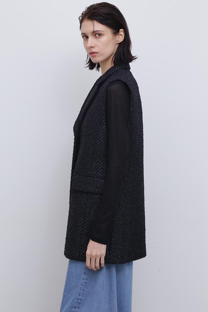 【アドーア/ADORE】のコーティングヤーンツィードジレ 人気、トレンドファッション・服の通販 founy(ファニー) 　ファッション　Fashion　レディースファッション　Fashion for Women　アウター　Coat / Outerwear Collection　レディースジャケット・軽アウター　Jackets　おすすめ　Recommended / Our Picks　イタリア　Italy　コーティング　Coating, Coated Finish　ジャケット　Jacket, Outerwear　スタンダード　Standard, Basic　セットアップ　Set-Up, Coordinated Outfit　ツイード／ツィード　Choker, Choker Necklace　ベスト　Vest, Waistcoat　other-5|ID: prp329100004507867 ipo3291000000035398716