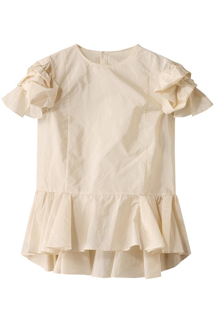 【デザイン ワークス/DESIGN WORKS】の袖リボンブラウス インテリア・キッズ・メンズ・レディースファッション・服の通販 founy(ファニー) https://founy.com/ ファッション Fashion レディースファッション Fashion for Women トップス・カットソー Cut & Sew Tops シャツ・ブラウス・オフィスカジュアル Elegant Blouses & Button-Ups ギャザー Gathered, Ruffled ショート Short, Short Length スリーブ Sleeve, Long Sleeve / Short Sleeve デニム Denim, Jeans Material リボン Ribbon, Bow 再入荷 Restock / Back in Stock |ID: prp329100004507902 ipo3291000000032907228