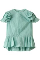 【デザイン ワークス/DESIGN WORKS】の袖リボンブラウス 人気、トレンドファッション・服の通販 founy(ファニー) ファッション Fashion レディースファッション Fashion for Women トップス・カットソー Cut & Sew Tops シャツ・ブラウス・オフィスカジュアル Elegant Blouses & Button-Ups ギャザー Gathered, Ruffled ショート Short, Short Length スリーブ Sleeve, Long Sleeve / Short Sleeve デニム Denim, Jeans Material リボン Ribbon, Bow thumbnail グリーン|ID: prp329100004507902 ipo3291000000034955224