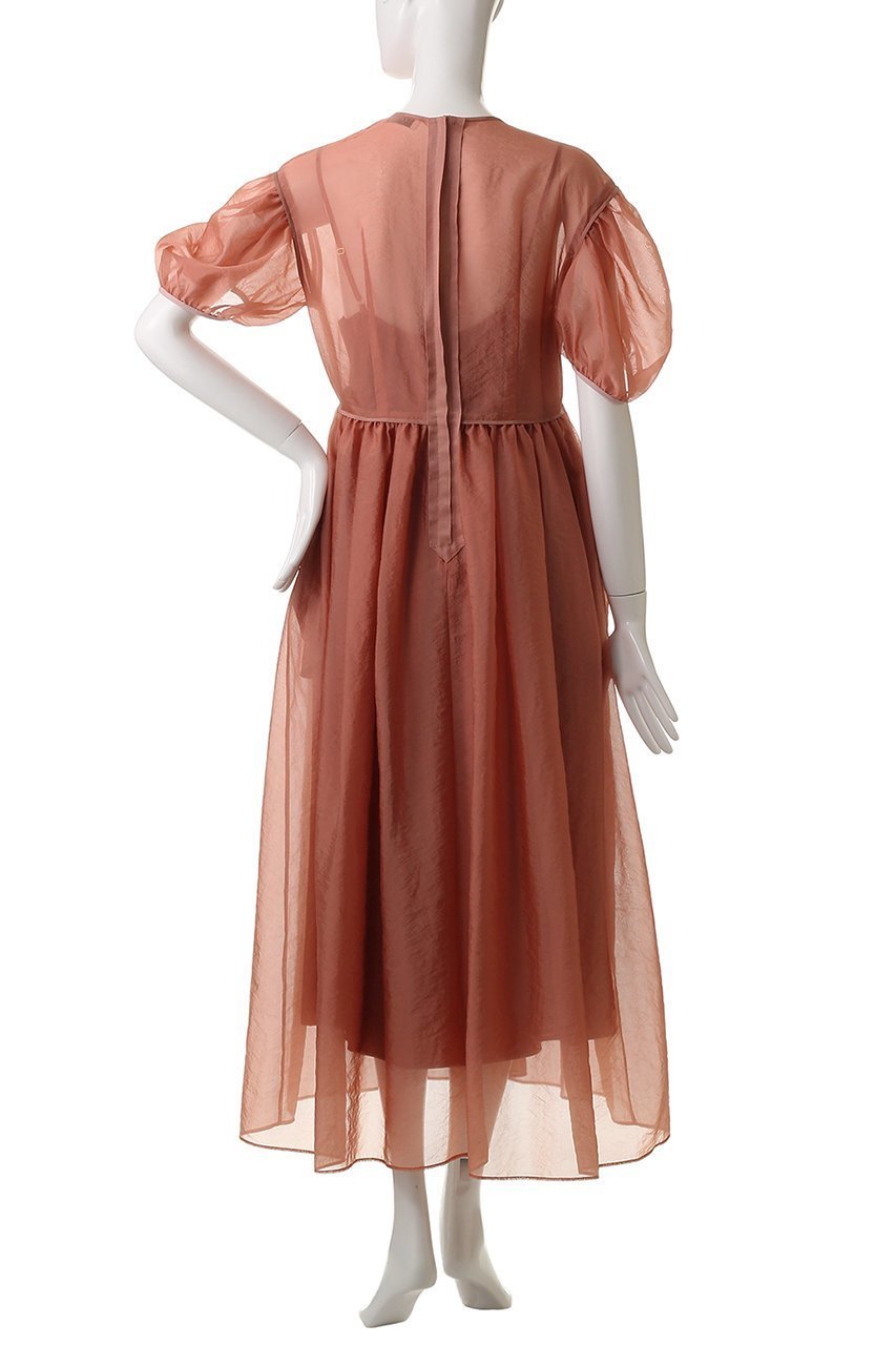 【デザイン ワークス/DESIGN WORKS】のBEAUVETオーガンジードレス 人気、トレンドファッション・服の通販 founy(ファニー) 　ファッション　Fashion　レディースファッション　Fashion for Women　ワンピース　Dresses　フォーマル・パーティードレス・結婚式用ドレス　Elegant & Casual Dresses　チュニック　Tunic Tops & Dresses　インナー　Innerwear　オーガンジー　Organza Fabric　シアー　Sheer, See-Through　シューズ　Shoes, Footwear　スリーブ　Sleeve, Long Sleeve / Short Sleeve　チュニック　Tunic, Long Top　ドレス　Dress, One-Piece　フェミニン　Feminine, Girly　ロング　Long, Long-Length　エレガント 上品　Elegant　夏　Summer　other-4|ID: prp329100004507904 ipo3291000000034954667