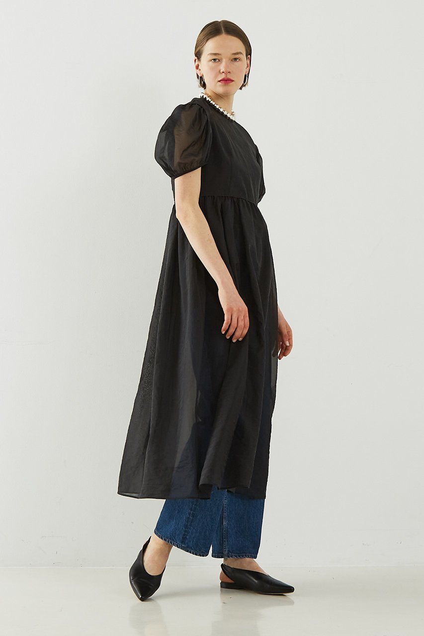 【デザイン ワークス/DESIGN WORKS】のBEAUVETオーガンジードレス 人気、トレンドファッション・服の通販 founy(ファニー) 　ファッション　Fashion　レディースファッション　Fashion for Women　ワンピース　Dresses　フォーマル・パーティードレス・結婚式用ドレス　Elegant & Casual Dresses　チュニック　Tunic Tops & Dresses　インナー　Innerwear　オーガンジー　Organza Fabric　シアー　Sheer, See-Through　シューズ　Shoes, Footwear　スリーブ　Sleeve, Long Sleeve / Short Sleeve　チュニック　Tunic, Long Top　ドレス　Dress, One-Piece　フェミニン　Feminine, Girly　ロング　Long, Long-Length　エレガント 上品　Elegant　夏　Summer　other-8|ID: prp329100004507904 ipo3291000000034954673