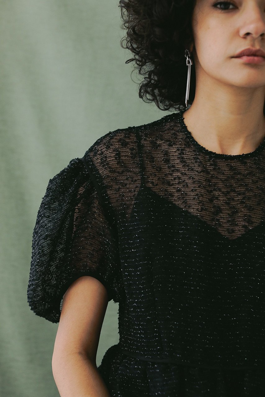 【デザイン ワークス/DESIGN WORKS】のBEAUVETカットジャガードドレス 人気、トレンドファッション・服の通販 founy(ファニー) 　ファッション　Fashion　レディースファッション　Fashion for Women　ワンピース　Dresses　フォーマル・パーティードレス・結婚式用ドレス　Elegant & Casual Dresses　チュニック　Tunic Tops & Dresses　インナー　Innerwear　オケージョン　Occasion Wear　ジャカード／ジャガード　Jacquard, Woven Pattern　ジュエリー　Jewelry, Accessories　スリーブ　Sleeve, Long Sleeve / Short Sleeve　チュニック　Tunic, Long Top　ドレス　Dress, One-Piece　パーティ　Party, Party Style　フェミニン　Feminine, Girly　ロング　Long, Long-Length　今季　This Season, Current Season　other-7|ID: prp329100004507905 ipo3291000000034954612