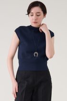 【マルティニーク/martinique】のコットンミラノリブノースリーブプルオーバー ネイビー|ID:prp329100004507906