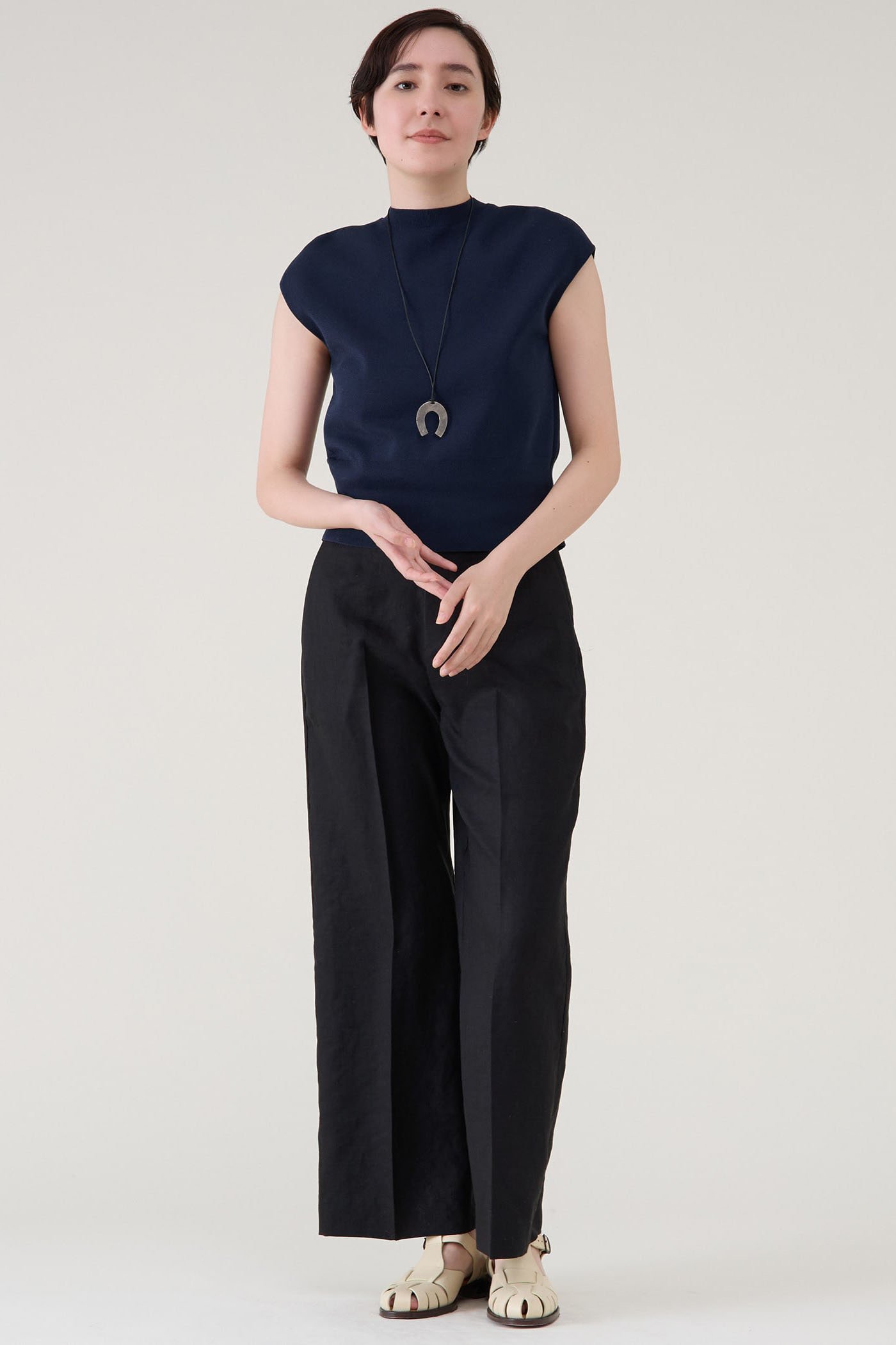 【マルティニーク/martinique】のコットンミラノリブノースリーブプルオーバー 人気、トレンドファッション・服の通販 founy(ファニー) 　ファッション　Fashion　レディースファッション　Fashion for Women　トップス・カットソー　Cut & Sew Tops　ニット　Knit Tops & Sweaters　キャミソール&ノースリーブ　Camisoles & Sleeveless Tops　カジュアルプルオーバー・ニットトップス　Pullovers & Knit Tops / Casual Pullovers　おすすめ　Recommended / Our Picks　カットソー　Cut and Sewn Top　スリット　Slit, Slit Detail　ロング　Long, Long-Length　エレガント 上品　Elegant　夏　Summer　other-3|ID: prp329100004507906 ipo3291000000035724532