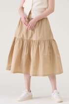 【マルティニーク/martinique】のマイクロタフタティアードスカート ベージュ|ID: prp329100004507909 ipo3291000000035830858