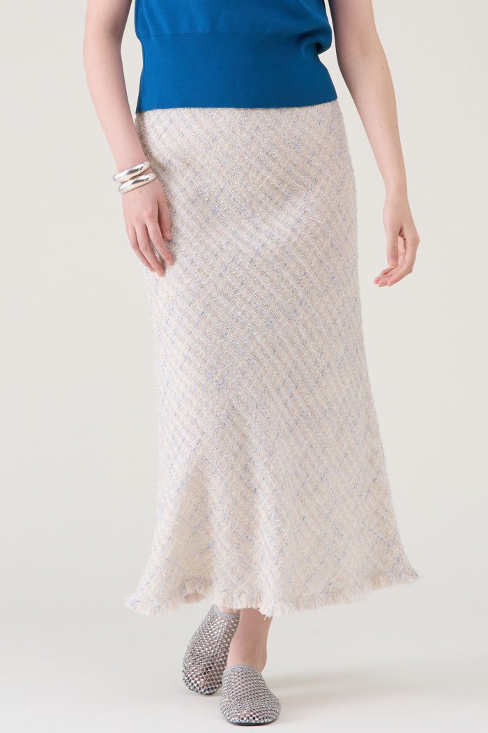 【マルティニーク/martinique】のツイードスカート(セットアップ可) インテリア・キッズ・メンズ・レディースファッション・服の通販 founy(ファニー) https://founy.com/ ファッション Fashion レディースファッション Fashion for Women セットアップ Matching Sets スカート・ミニ/ミディ/マキシ Skirts / Mini, Midi & Maxi Skirts スカート Skirts ロングスカート Long Skirts / Maxi & Midi Skirts おすすめ Recommended / Our Picks シンプル Simple, Minimal セットアップ Set-Up, Coordinated Outfit ツイード Twill, Twill Weave ドレープ Drape, Draping Fabric バイアス Bias, Diagonal Cut フリンジ Fringe, Tassel ロング Long, Long-Length 夏 Summer 春 Spring |ID: prp329100004507911 ipo3291000000036065406