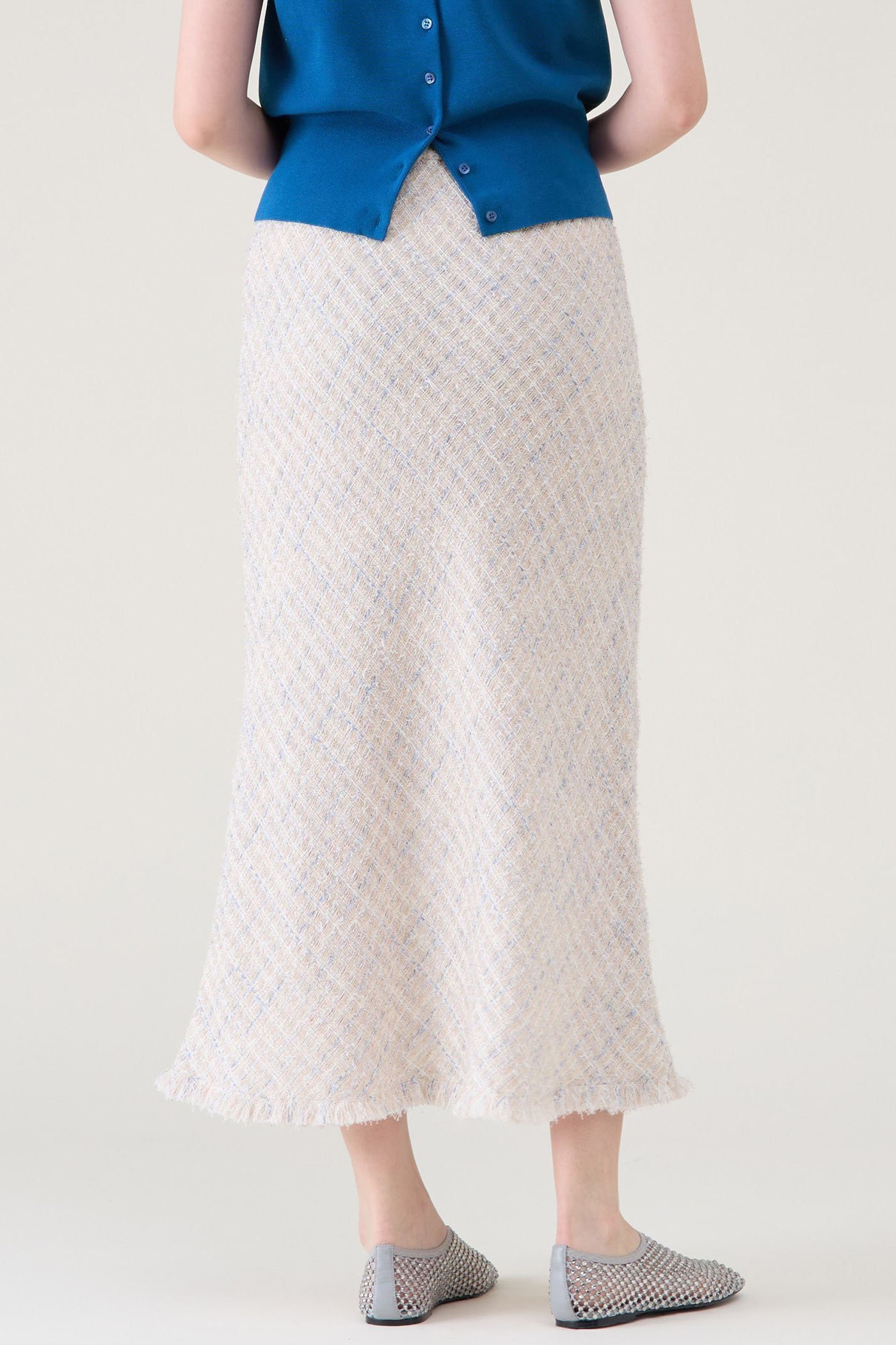 【マルティニーク/martinique】のツイードスカート(セットアップ可) 人気、トレンドファッション・服の通販 founy(ファニー) 　ファッション　Fashion　レディースファッション　Fashion for Women　セットアップ　Matching Sets　スカート・ミニ/ミディ/マキシ　Skirts / Mini, Midi & Maxi Skirts　スカート　Skirts　ロングスカート　Long Skirts / Maxi & Midi Skirts　おすすめ　Recommended / Our Picks　シンプル　Simple, Minimal　セットアップ　Set-Up, Coordinated Outfit　ツイード　Twill, Twill Weave　ドレープ　Drape, Draping Fabric　バイアス　Bias, Diagonal Cut　フリンジ　Fringe, Tassel　ロング　Long, Long-Length　夏　Summer　春　Spring　other-3|ID: prp329100004507911 ipo3291000000036065409