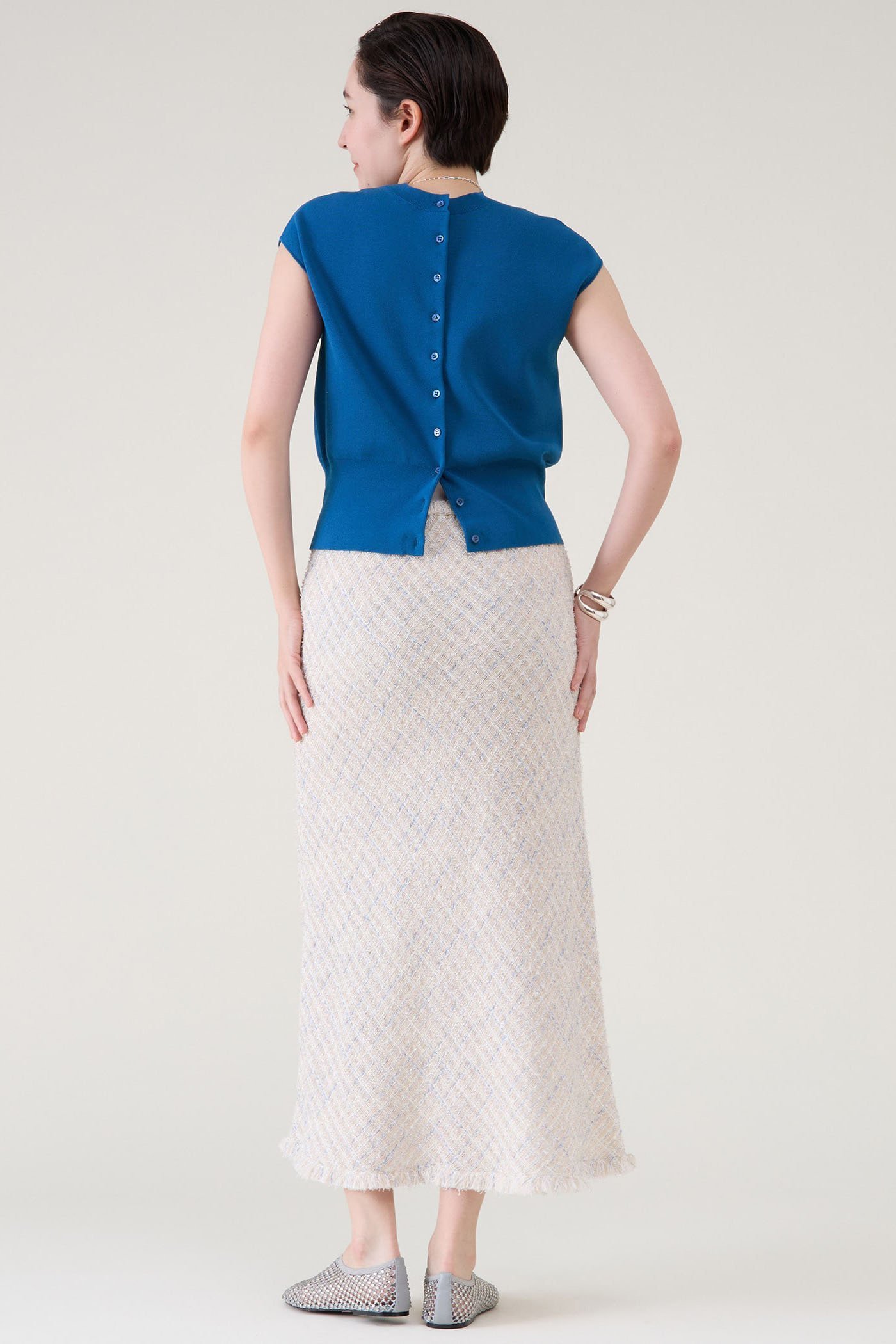 【マルティニーク/martinique】のツイードスカート(セットアップ可) 人気、トレンドファッション・服の通販 founy(ファニー) 　ファッション　Fashion　レディースファッション　Fashion for Women　セットアップ　Matching Sets　スカート・ミニ/ミディ/マキシ　Skirts / Mini, Midi & Maxi Skirts　スカート　Skirts　ロングスカート　Long Skirts / Maxi & Midi Skirts　おすすめ　Recommended / Our Picks　シンプル　Simple, Minimal　セットアップ　Set-Up, Coordinated Outfit　ツイード　Twill, Twill Weave　ドレープ　Drape, Draping Fabric　バイアス　Bias, Diagonal Cut　フリンジ　Fringe, Tassel　ロング　Long, Long-Length　夏　Summer　春　Spring　other-6|ID: prp329100004507911 ipo3291000000036065412