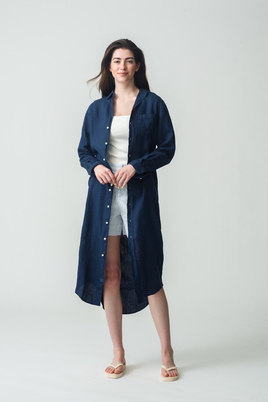 【フランク&アイリーン/Frank&Eileen】のRORY ウォッシュドリネン ロングシャツ 人気、トレンドファッション・服の通販 founy(ファニー) 　ファッション　Fashion　レディースファッション　Fashion for Women　トップス・カットソー　Cut & Sew Tops　シャツ・ブラウス・オフィスカジュアル　Elegant Blouses & Button-Ups　おすすめ　Recommended / Our Picks　スリーブ　Sleeve, Long Sleeve / Short Sleeve　リネン　Linen, Linen Fabric　ロング　Long, Long-Length　羽織　Haori, Light Jacket　other-6|ID: prp329100004507927 ipo3291000000032907201