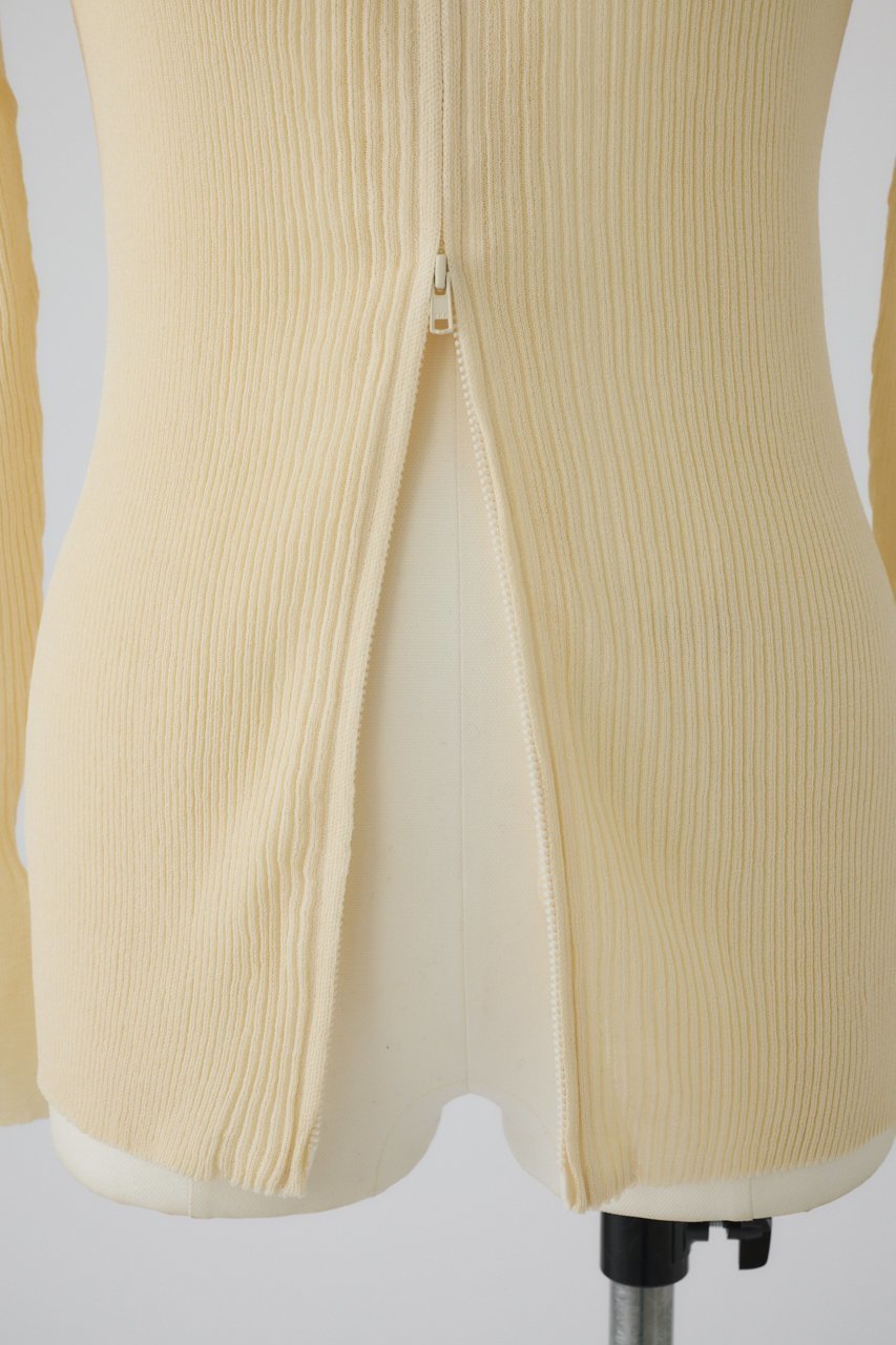 【リムアーク/RIM.ARK】のW zip open rib CD/カーディガン 人気、トレンドファッション・服の通販 founy(ファニー) 　ファッション　Fashion　レディースファッション　Fashion for Women　トップス・カットソー　Cut & Sew Tops　ニット　Knit Tops & Sweaters　カーディガン・羽織り　Layered Style Cardigans　おすすめ　Recommended / Our Picks　カーディガン　Cardigan, Knitwear　羽織　Haori, Light Jacket　other-3|ID: prp329100004507932 ipo3291000000032961129