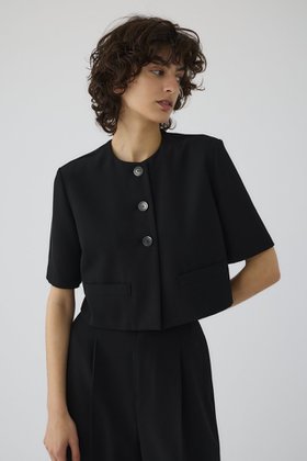 【リムアーク/RIM.ARK】 Double face box-shaped JK/ハーフスリーブジャケット人気、トレンドファッション・服の通販 founy(ファニー) ファッション Fashion レディースファッション Fashion for Women アウター Coat / Outerwear Collection レディースジャケット・軽アウター Jackets ジャケット Jacket, Outerwear セットアップ Set-Up, Coordinated Outfit ロング Long, Long-Length 半袖 Short Sleeve, Half Sleeve |ID:prp329100004507933