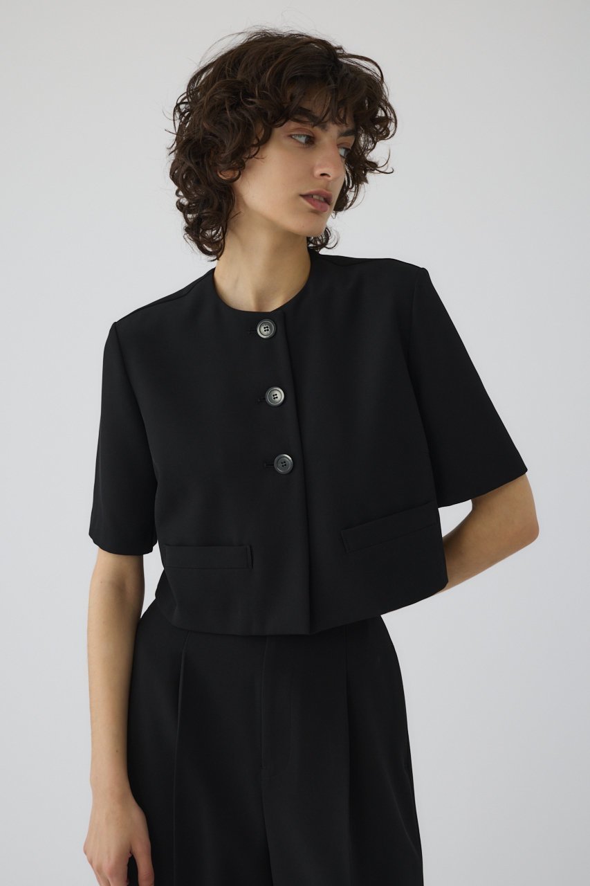 【リムアーク/RIM.ARK】のDouble face box-shaped JK/ハーフスリーブジャケット 人気、トレンドファッション・服の通販 founy(ファニー) ファッション Fashion レディースファッション Fashion for Women アウター Coat / Outerwear Collection レディースジャケット・軽アウター Jackets ジャケット Jacket, Outerwear セットアップ Set-Up, Coordinated Outfit ロング Long, Long-Length 半袖 Short Sleeve, Half Sleeve other-1|ID: prp329100004507933 ipo3291000000036515783