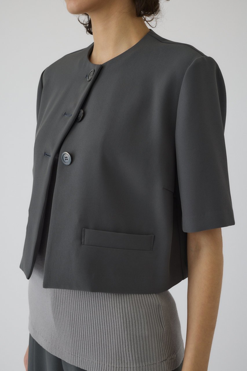 【リムアーク/RIM.ARK】のDouble face box-shaped JK/ハーフスリーブジャケット 人気、トレンドファッション・服の通販 founy(ファニー) ファッション Fashion レディースファッション Fashion for Women アウター Coat / Outerwear Collection レディースジャケット・軽アウター Jackets ジャケット Jacket, Outerwear セットアップ Set-Up, Coordinated Outfit ロング Long, Long-Length 半袖 Short Sleeve, Half Sleeve other-6|ID: prp329100004507933 ipo3291000000036515794