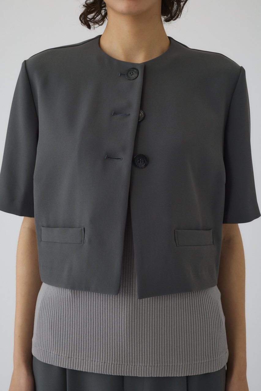 【リムアーク/RIM.ARK】のDouble face box-shaped JK/ハーフスリーブジャケット 人気、トレンドファッション・服の通販 founy(ファニー) ファッション Fashion レディースファッション Fashion for Women アウター Coat / Outerwear Collection レディースジャケット・軽アウター Jackets ジャケット Jacket, Outerwear セットアップ Set-Up, Coordinated Outfit ロング Long, Long-Length 半袖 Short Sleeve, Half Sleeve other-7|ID: prp329100004507933 ipo3291000000036515795