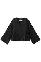 【マーレット/MERLETTE】のMYSTICA キーネックサイドティアー リネンブラウス 【日本限定】ブラック|ID: prp329100004507934 ipo3291000000032906942