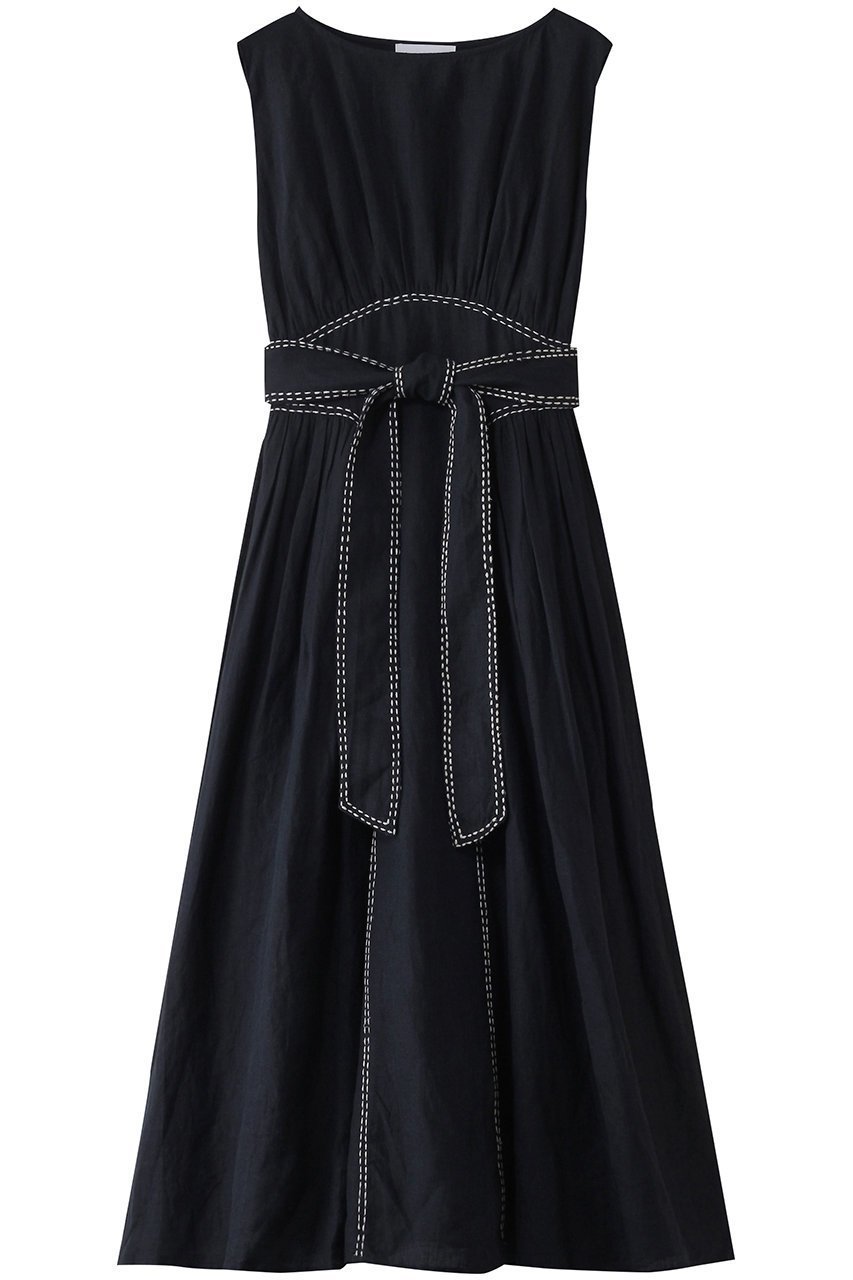 【マーレット/MERLETTE】のVERENA リネン ベルテッドパネルドレス 人気、トレンドファッション・服の通販 founy(ファニー) 　ファッション　Fashion　レディースファッション　Fashion for Women　ワンピース　Dresses　フォーマル・パーティードレス・結婚式用ドレス　Elegant & Casual Dresses　チュニック　Tunic Tops & Dresses　オケージョン　Occasion Wear　チュニック　Tunic, Long Top　ドレス　Dress, One-Piece　フレア　Flare, Flared　モダン　Modern, Contemporary　リネン　Linen, Linen Fabric　リボン　Ribbon, Bow　 other-1|ID: prp329100004507935 ipo3291000000032857175