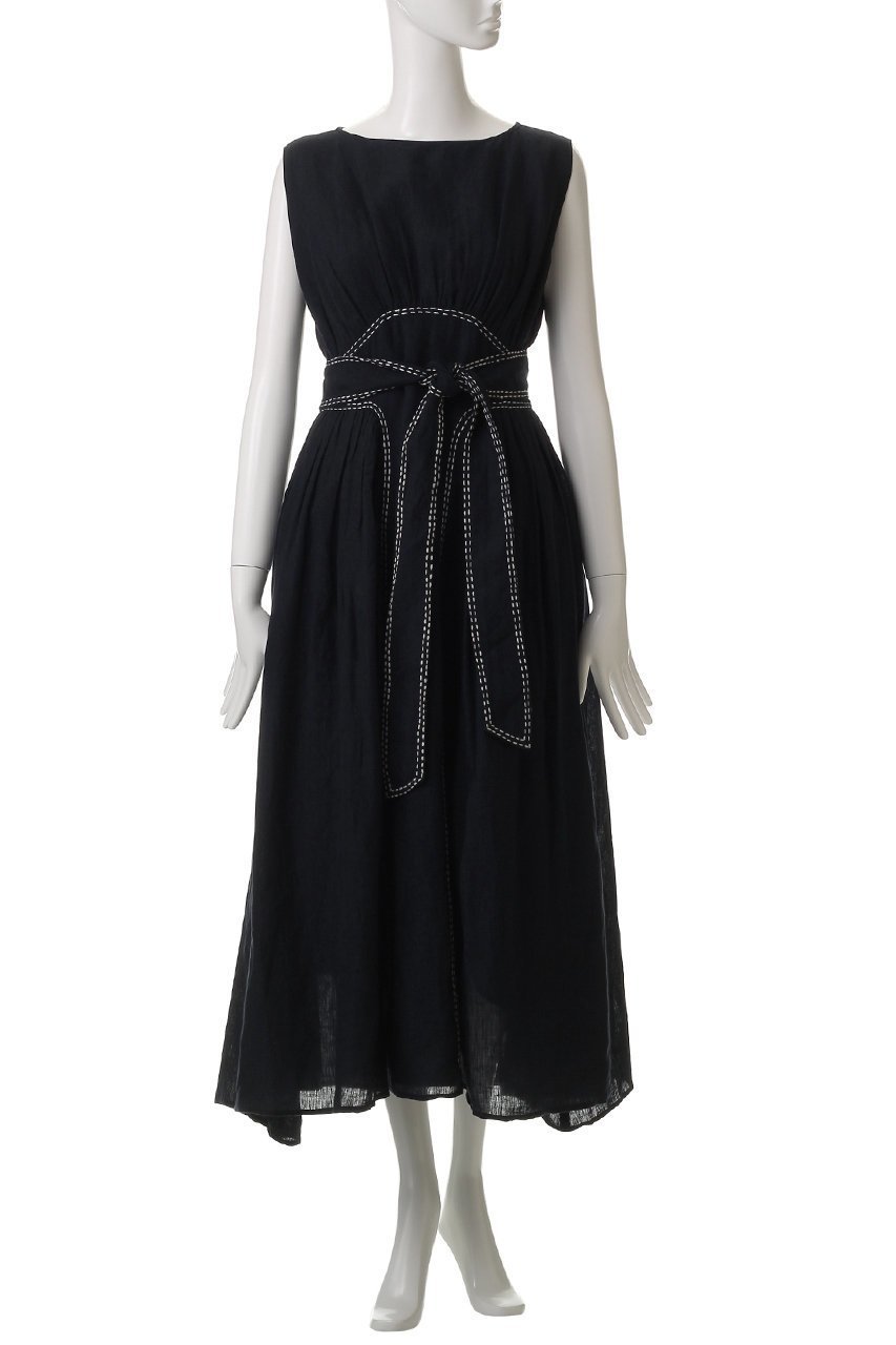 【マーレット/MERLETTE】のVERENA リネン ベルテッドパネルドレス 人気、トレンドファッション・服の通販 founy(ファニー) 　ファッション　Fashion　レディースファッション　Fashion for Women　ワンピース　Dresses　フォーマル・パーティードレス・結婚式用ドレス　Elegant & Casual Dresses　チュニック　Tunic Tops & Dresses　オケージョン　Occasion Wear　チュニック　Tunic, Long Top　ドレス　Dress, One-Piece　フレア　Flare, Flared　モダン　Modern, Contemporary　リネン　Linen, Linen Fabric　リボン　Ribbon, Bow　other-2|ID: prp329100004507935 ipo3291000000032857184