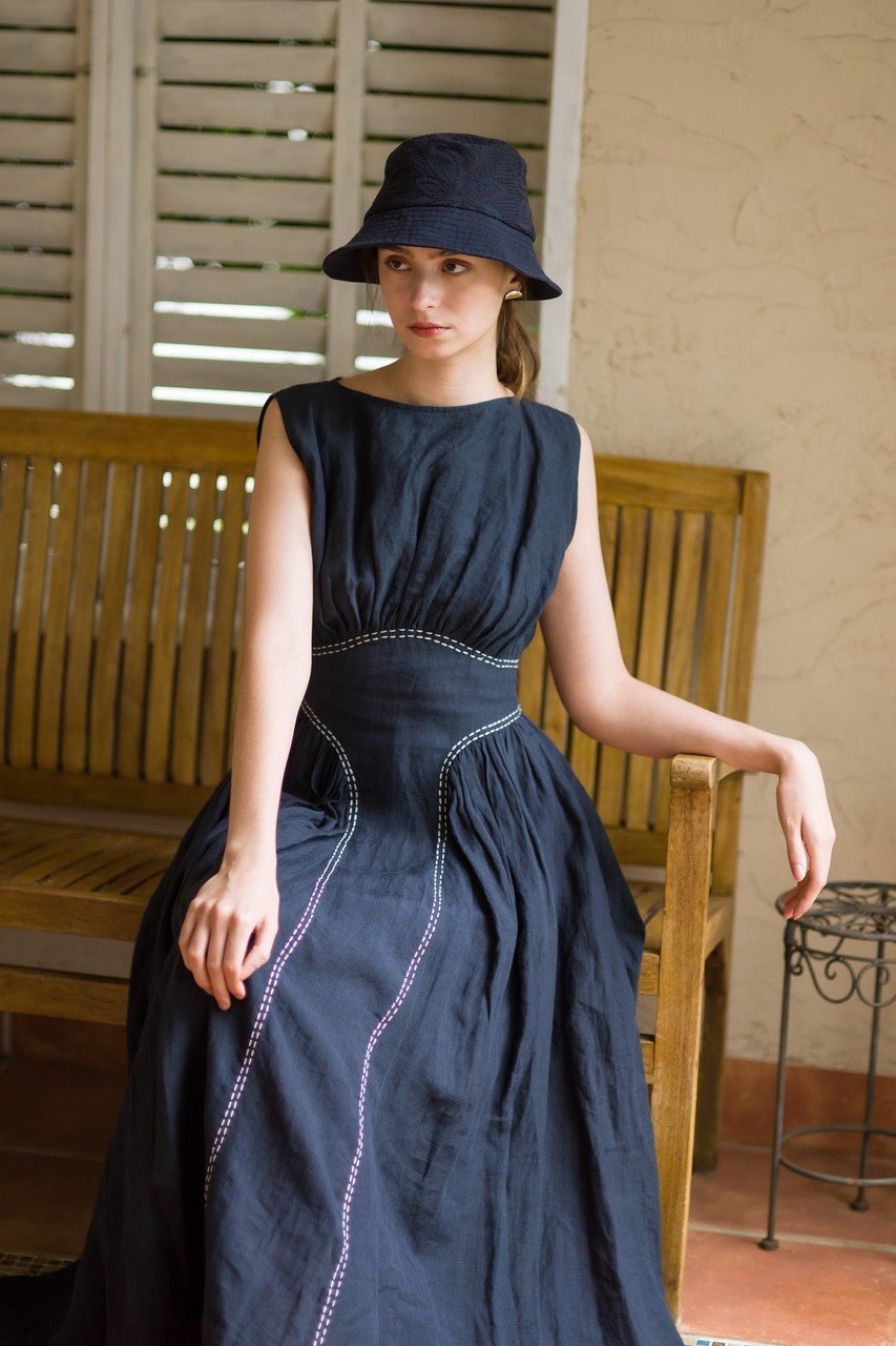 【マーレット/MERLETTE】のVERENA リネン ベルテッドパネルドレス 人気、トレンドファッション・服の通販 founy(ファニー) 　ファッション　Fashion　レディースファッション　Fashion for Women　ワンピース　Dresses　フォーマル・パーティードレス・結婚式用ドレス　Elegant & Casual Dresses　チュニック　Tunic Tops & Dresses　オケージョン　Occasion Wear　チュニック　Tunic, Long Top　ドレス　Dress, One-Piece　フレア　Flare, Flared　モダン　Modern, Contemporary　リネン　Linen, Linen Fabric　リボン　Ribbon, Bow　other-7|ID: prp329100004507935 ipo3291000000032857215