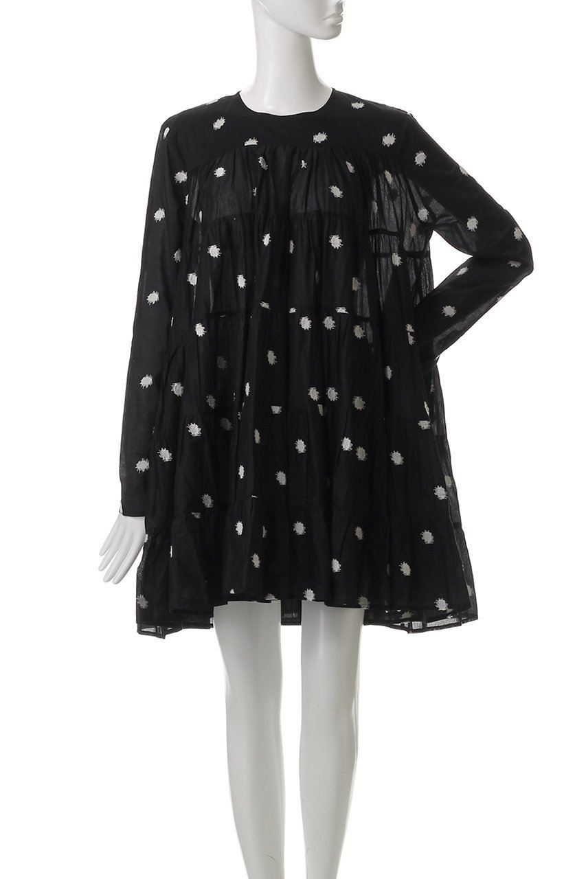 【マーレット/MERLETTE】のSOLIMAN ドット刺しゅう ティアードドレス 人気、トレンドファッション・服の通販 founy(ファニー) 　ファッション　Fashion　レディースファッション　WOMEN　ワンピース　Dress　ドレス　Party Dresses　チュニック　Tunic　チュニック　Tunic　ドット　Dot　ドレス　Dress　フェミニン　Feminine　人気　Popularity　other-2|ID: prp329100004507936 ipo3291000000031820991