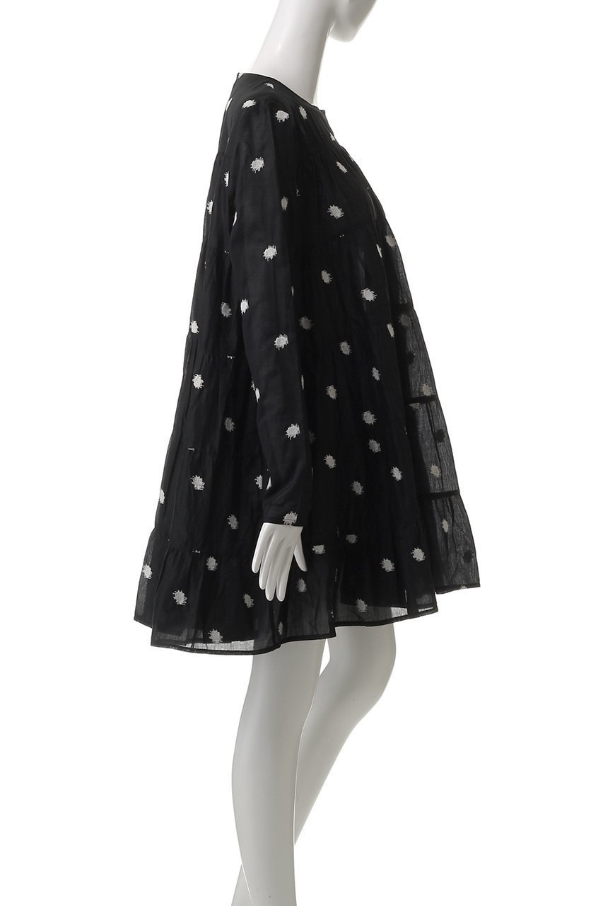 【マーレット/MERLETTE】のSOLIMAN ドット刺しゅう ティアードドレス 人気、トレンドファッション・服の通販 founy(ファニー) 　ファッション　Fashion　レディースファッション　WOMEN　ワンピース　Dress　ドレス　Party Dresses　チュニック　Tunic　チュニック　Tunic　ドット　Dot　ドレス　Dress　フェミニン　Feminine　人気　Popularity　other-3|ID: prp329100004507936 ipo3291000000031820992