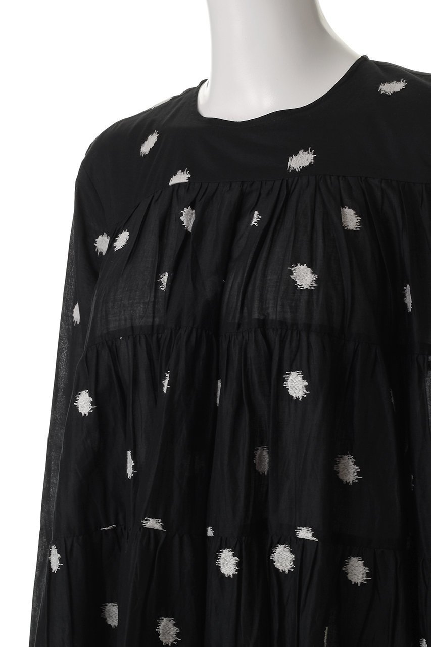 【マーレット/MERLETTE】のSOLIMAN ドット刺しゅう ティアードドレス 人気、トレンドファッション・服の通販 founy(ファニー) 　ファッション　Fashion　レディースファッション　WOMEN　ワンピース　Dress　ドレス　Party Dresses　チュニック　Tunic　チュニック　Tunic　ドット　Dot　ドレス　Dress　フェミニン　Feminine　人気　Popularity　other-5|ID: prp329100004507936 ipo3291000000031820994