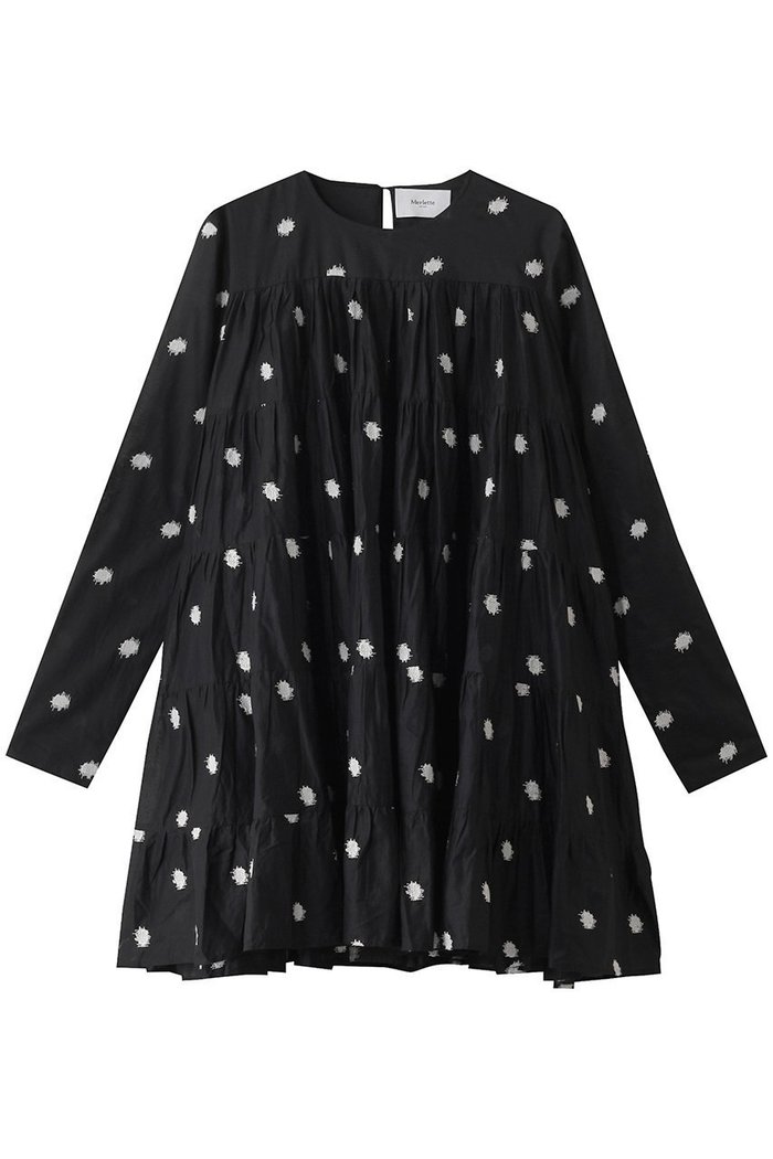 【マーレット/MERLETTE】のSOLIMAN ドット刺しゅう ティアードドレス インテリア・キッズ・メンズ・レディースファッション・服の通販 founy(ファニー) https://founy.com/ ファッション Fashion レディースファッション Fashion for Women ワンピース Dresses フォーマル・パーティードレス・結婚式用ドレス Elegant & Casual Dresses チュニック Tunic Tops & Dresses チュニック Tunic, Long Top ドット Polka Dot, Dot Pattern ドレス Dress, One-Piece フェミニン Feminine, Girly 人気 Popular, Best Seller |ID: prp329100004507936 ipo3291000000032857228