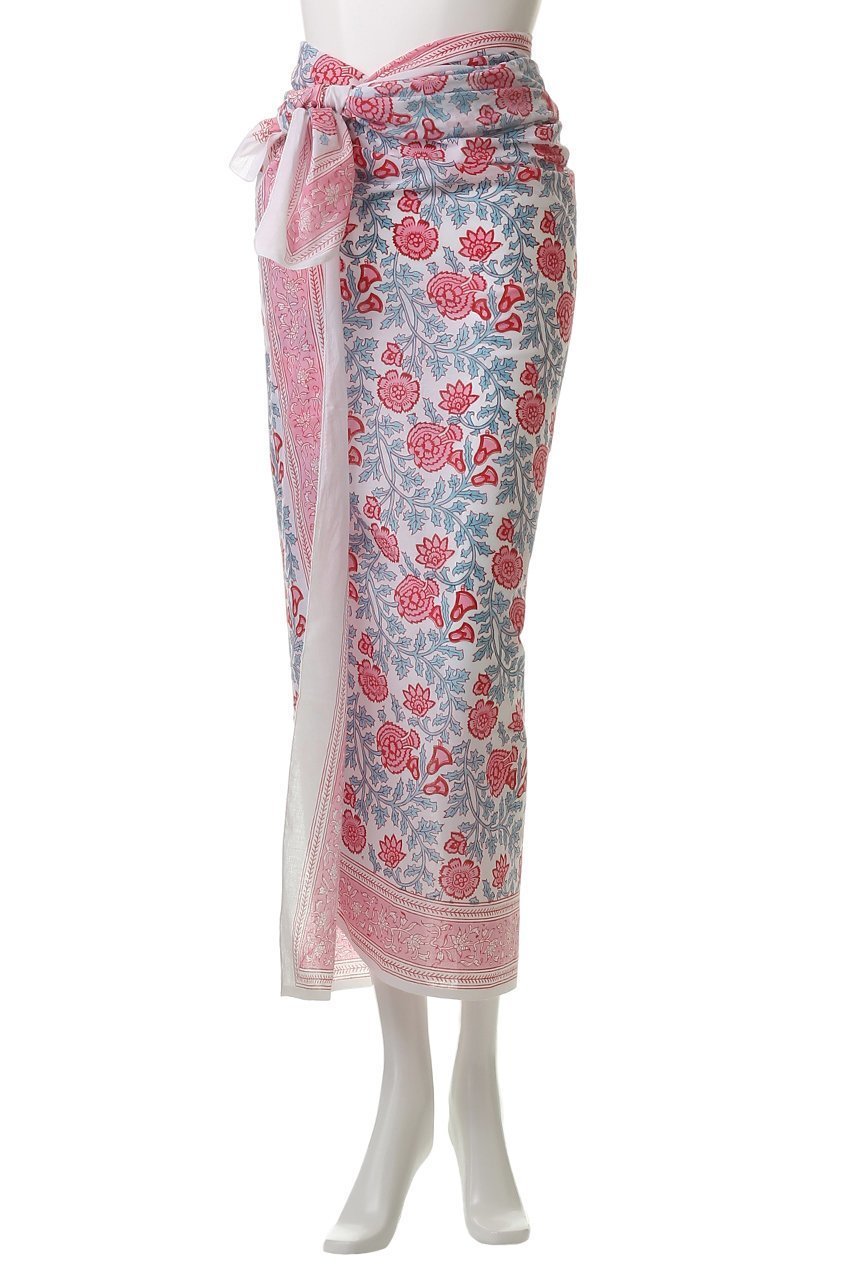 【エスゼット ブロックプリント/SZ Blockprints】のSARONG SIMI コットン巻きスカート 人気、トレンドファッション・服の通販 founy(ファニー) 　ファッション　Fashion　レディースファッション　Fashion for Women　スカート　Skirts　フラワー　Flower, Floral　プリント　Print, Printed Pattern　マキシ　Maxi, Full Length　リゾート　Resort, Vacation Style　夏　Summer　春　Spring　S/S・春夏　SS, Spring/Summer, Warm Season　other-6|ID: prp329100004507938 ipo3291000000032844608
