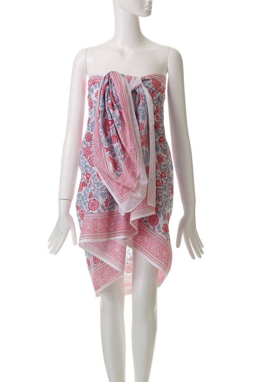 【エスゼット ブロックプリント/SZ Blockprints】のSARONG SIMI コットン巻きスカート 人気、トレンドファッション・服の通販 founy(ファニー) 　ファッション　Fashion　レディースファッション　Fashion for Women　スカート　Skirts　フラワー　Flower, Floral　プリント　Print, Printed Pattern　マキシ　Maxi, Full Length　リゾート　Resort, Vacation Style　夏　Summer　春　Spring　S/S・春夏　SS, Spring/Summer, Warm Season　other-8|ID: prp329100004507938 ipo3291000000032844619