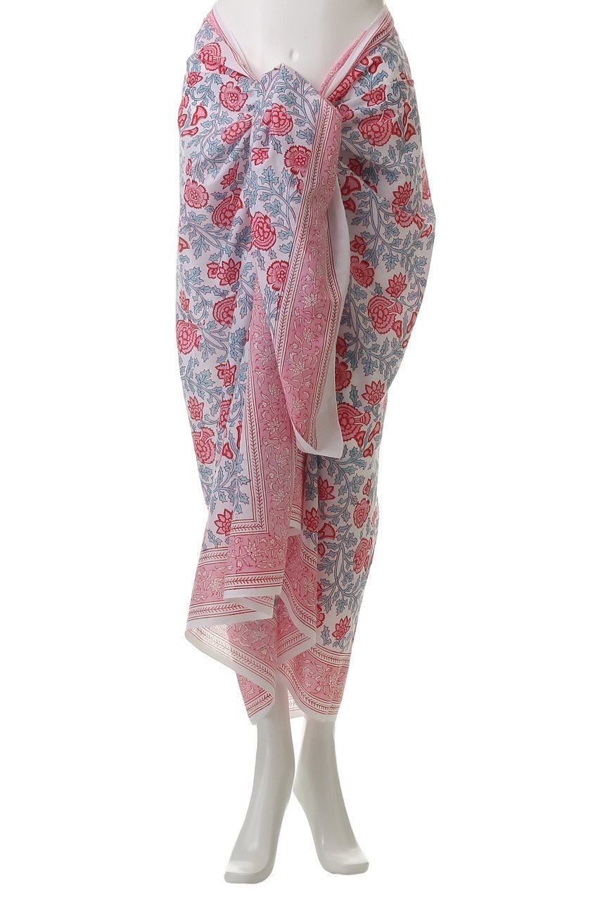 【エスゼット ブロックプリント/SZ Blockprints】のSARONG SIMI コットン巻きスカート 人気、トレンドファッション・服の通販 founy(ファニー) 　ファッション　Fashion　レディースファッション　Fashion for Women　スカート　Skirts　フラワー　Flower, Floral　プリント　Print, Printed Pattern　マキシ　Maxi, Full Length　リゾート　Resort, Vacation Style　夏　Summer　春　Spring　S/S・春夏　SS, Spring/Summer, Warm Season　other-2|ID: prp329100004507938 ipo3291000000035813047