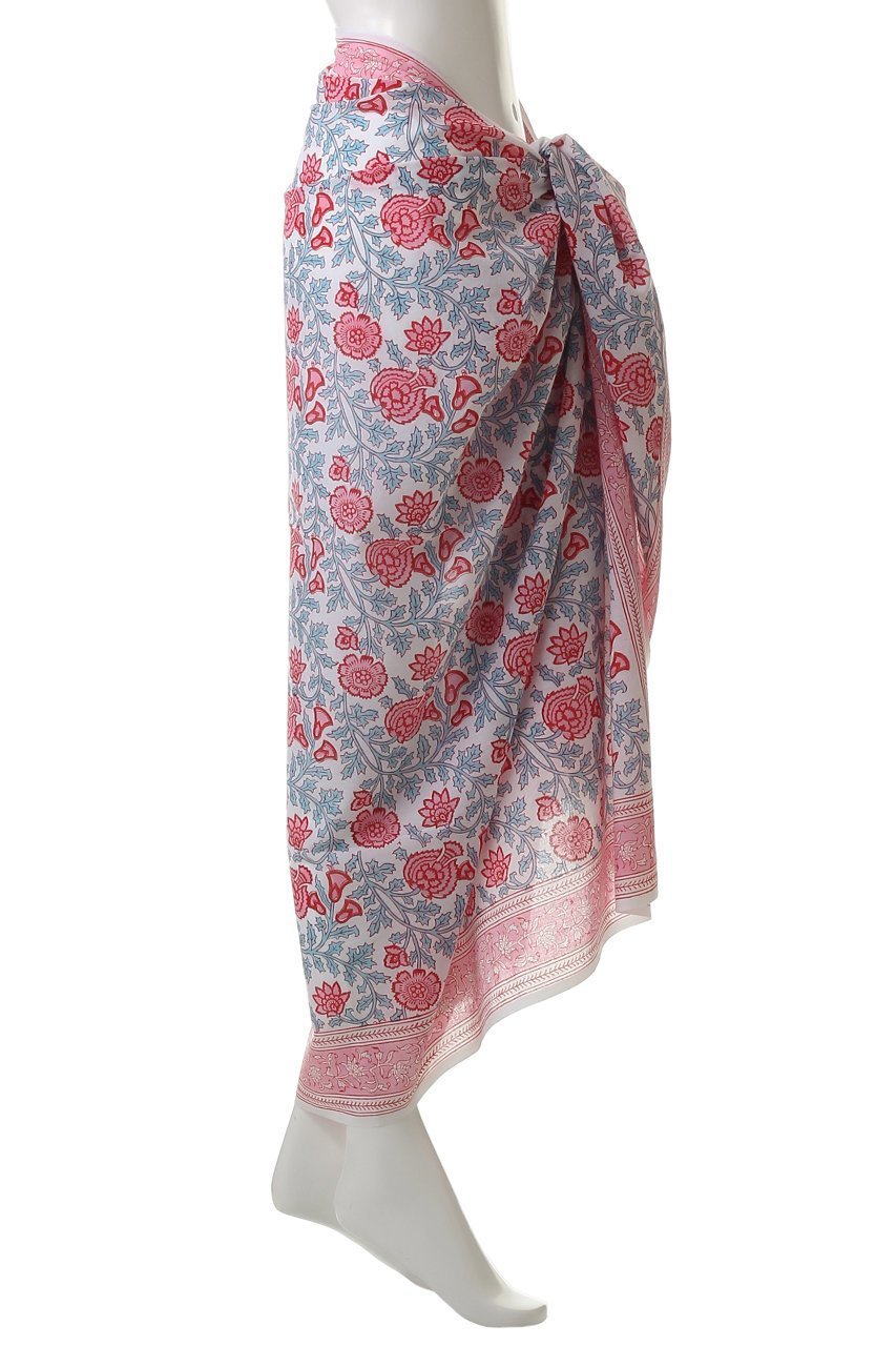 【エスゼット ブロックプリント/SZ Blockprints】のSARONG SIMI コットン巻きスカート 人気、トレンドファッション・服の通販 founy(ファニー) 　ファッション　Fashion　レディースファッション　Fashion for Women　スカート　Skirts　フラワー　Flower, Floral　プリント　Print, Printed Pattern　マキシ　Maxi, Full Length　リゾート　Resort, Vacation Style　夏　Summer　春　Spring　S/S・春夏　SS, Spring/Summer, Warm Season　other-3|ID: prp329100004507938 ipo3291000000035813049