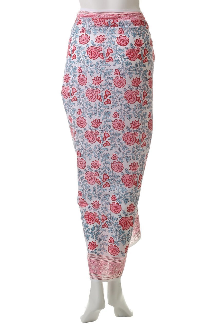【エスゼット ブロックプリント/SZ Blockprints】のSARONG SIMI コットン巻きスカート 人気、トレンドファッション・服の通販 founy(ファニー) 　ファッション　Fashion　レディースファッション　Fashion for Women　スカート　Skirts　フラワー　Flower, Floral　プリント　Print, Printed Pattern　マキシ　Maxi, Full Length　リゾート　Resort, Vacation Style　夏　Summer　春　Spring　S/S・春夏　SS, Spring/Summer, Warm Season　other-4|ID: prp329100004507938 ipo3291000000035813051